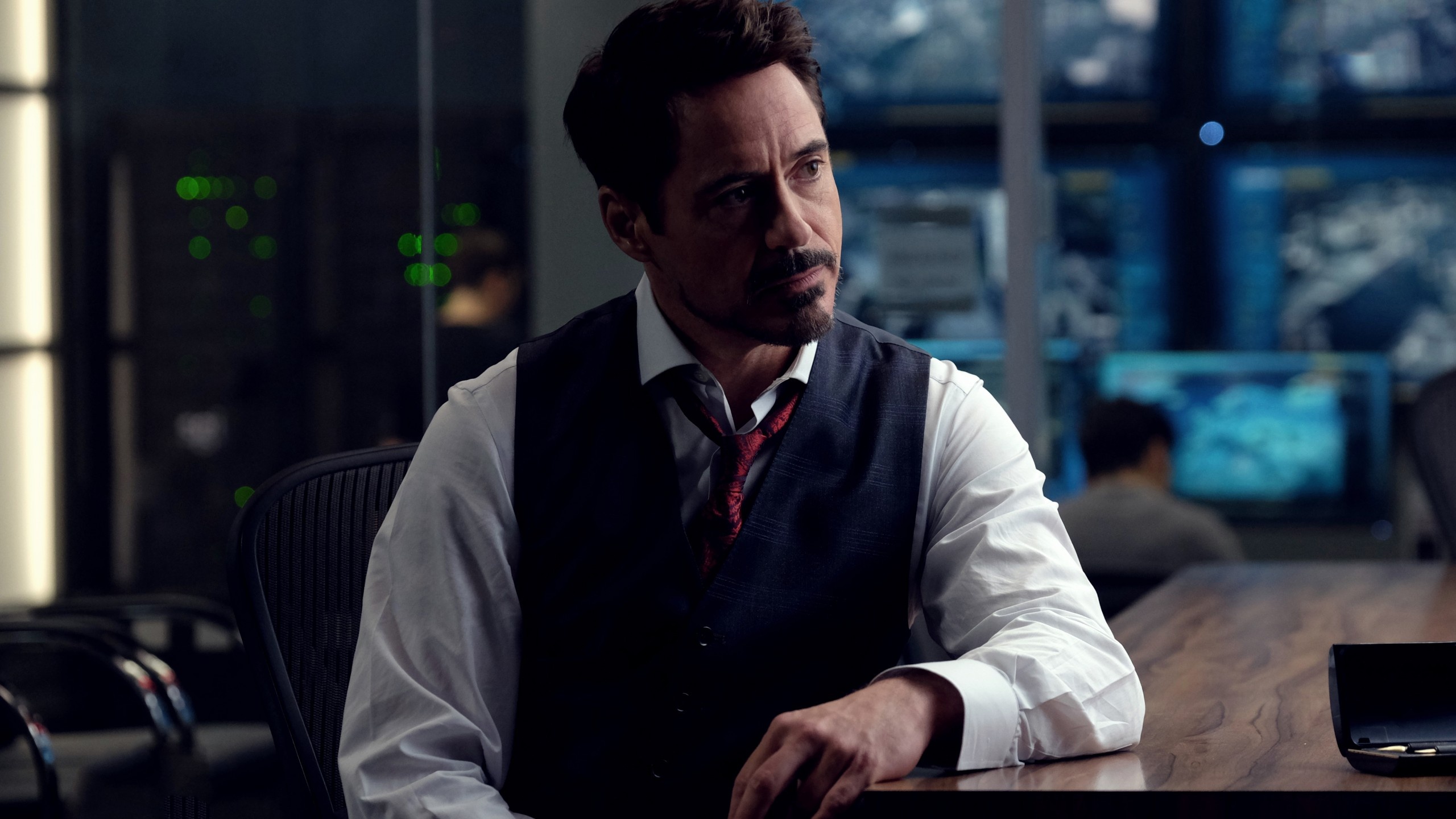 Robert Downey Jr.: An actor who gained global recognition for starring in Avengers: Infinity War. 2560x1440 HD Wallpaper.