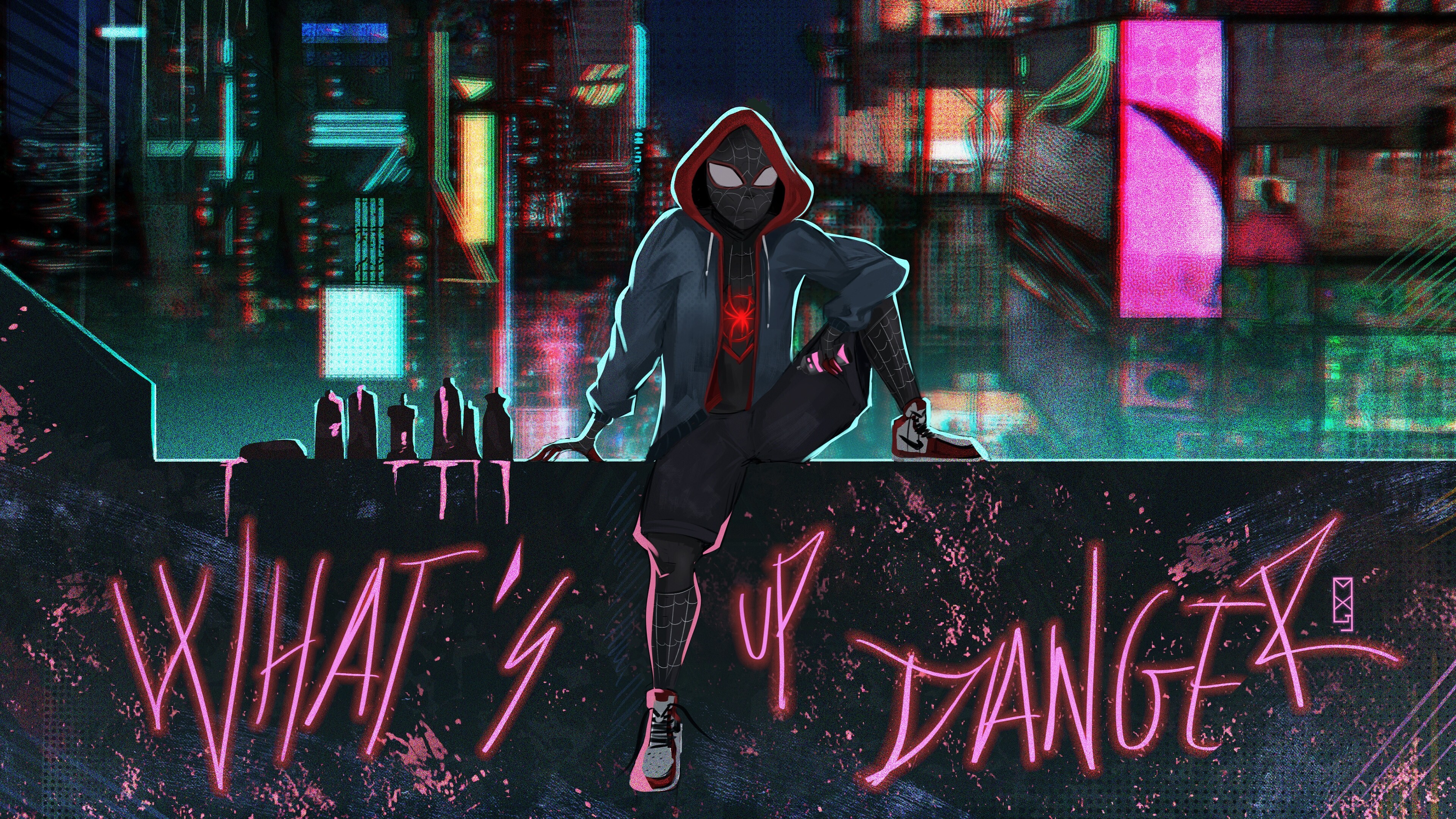 Spider-Man: Into the Spider-Verse: Miles Morales, An intelligent and rebellious teenager. 3840x2160 4K Wallpaper.