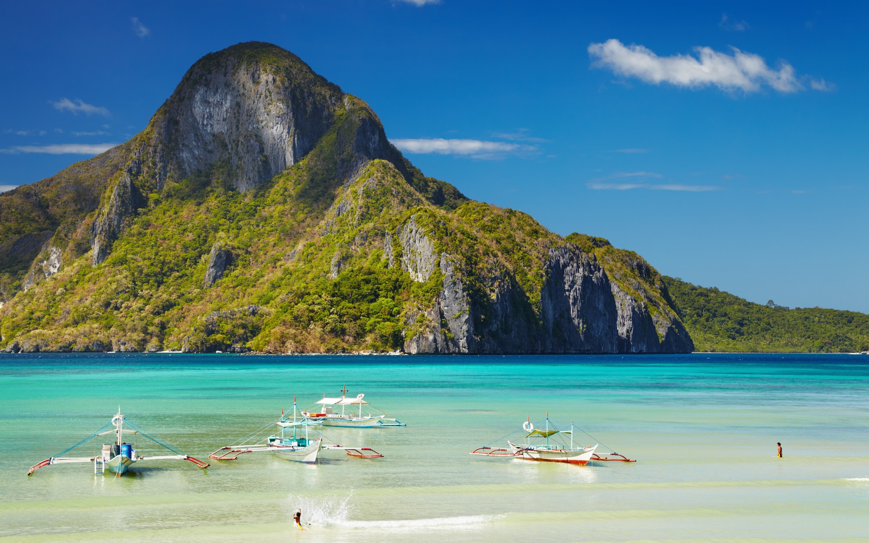 Ocean tropical island beach, El Nido Palawan, 2880x1800 HD Desktop