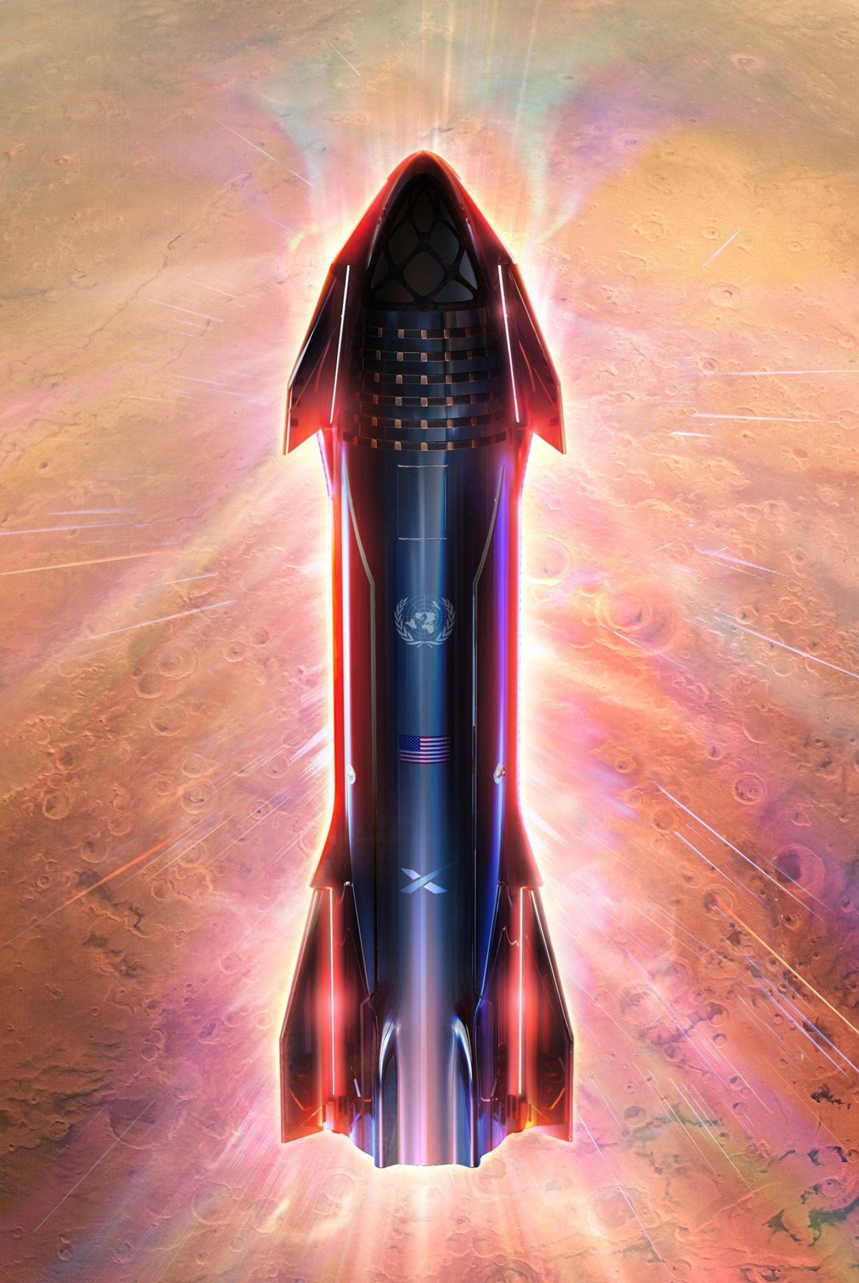 Starship: SpaceX, Spacecraft, able to deliver 100 t (220,000 lb) to low Earth orbit. 1720x2570 HD Wallpaper.
