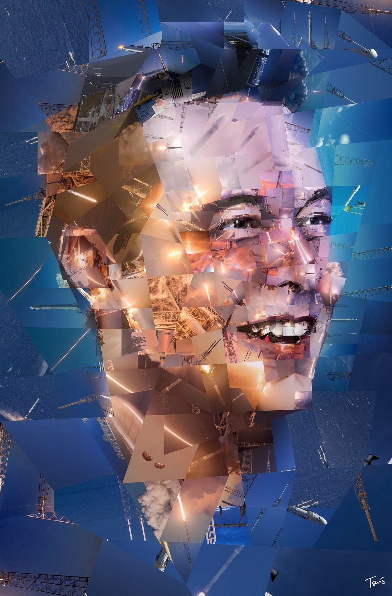 Elon Musk: A multi-billionaire technology entrepreneur and investor, Artwork. 1350x2050 HD Background.