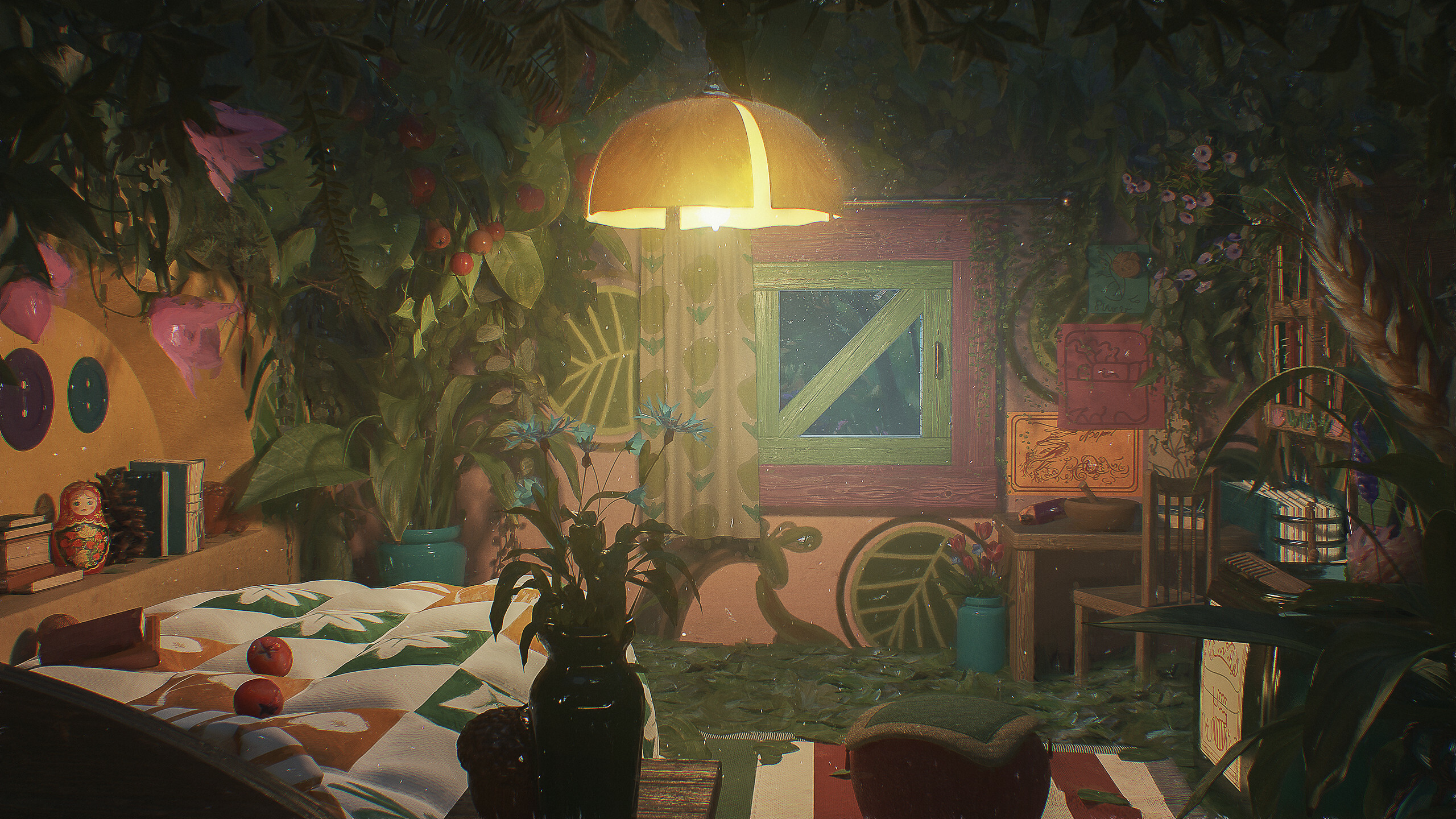 The Secret World of Arrietty: Arrietty's room recreated in 3d. 2560x1440 HD Wallpaper.