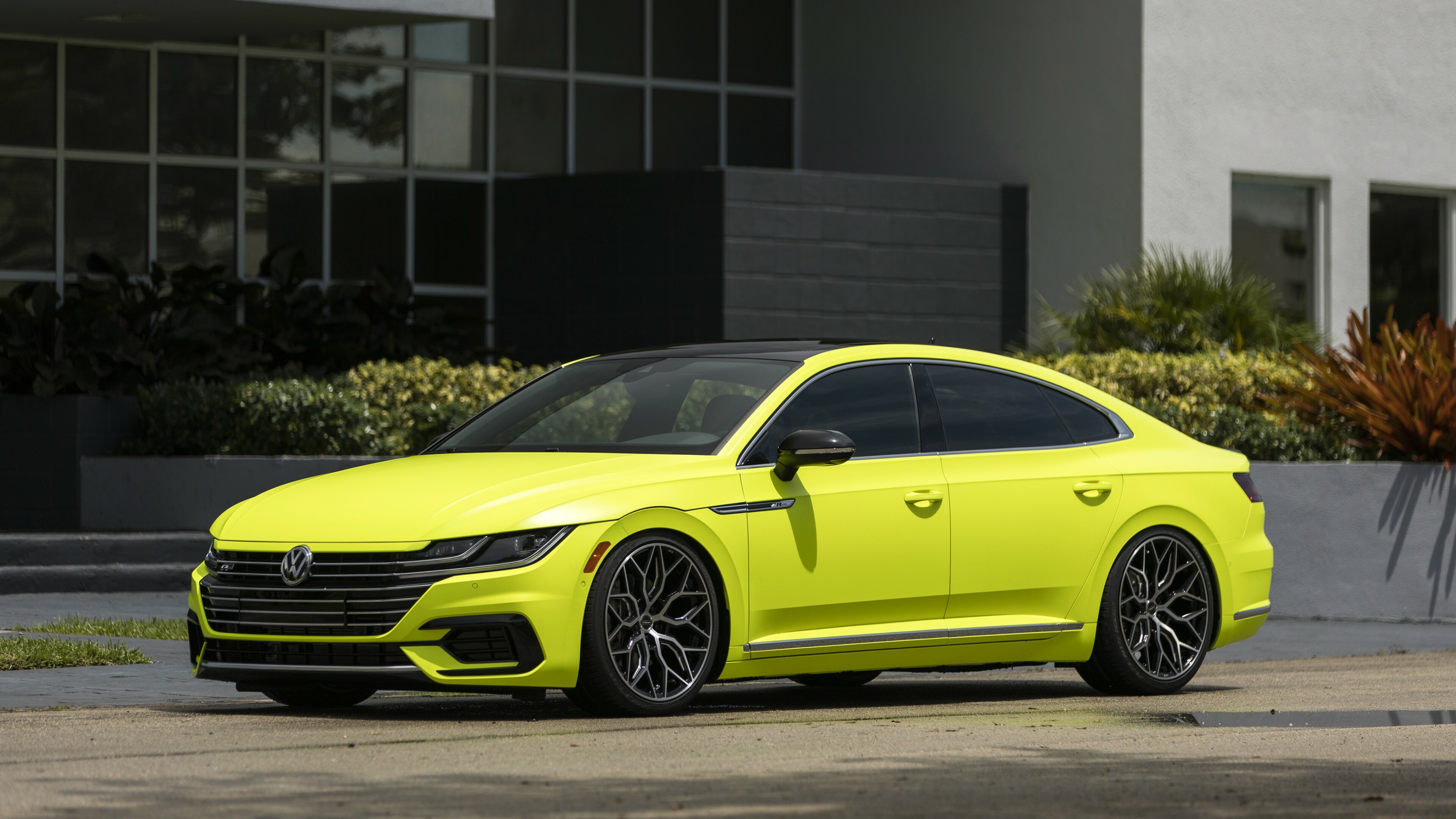 Volkswagen: One of the world's leading manufacturers of automobiles and commercial vehicles, Arteon R-Line. 3840x2160 4K Background.