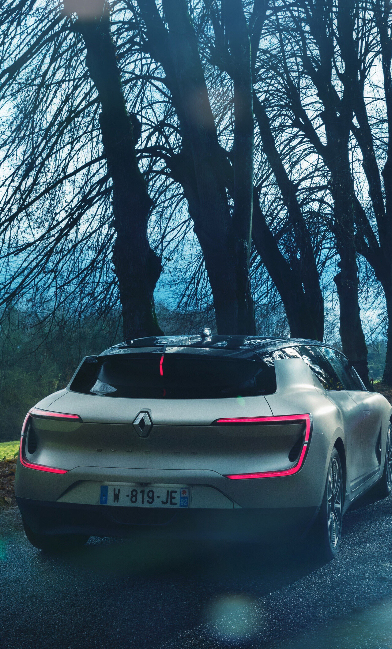 Renault: A French multinational vehicle manufacturer established in 1899, Symbioz Prototype. 1280x2120 HD Background.