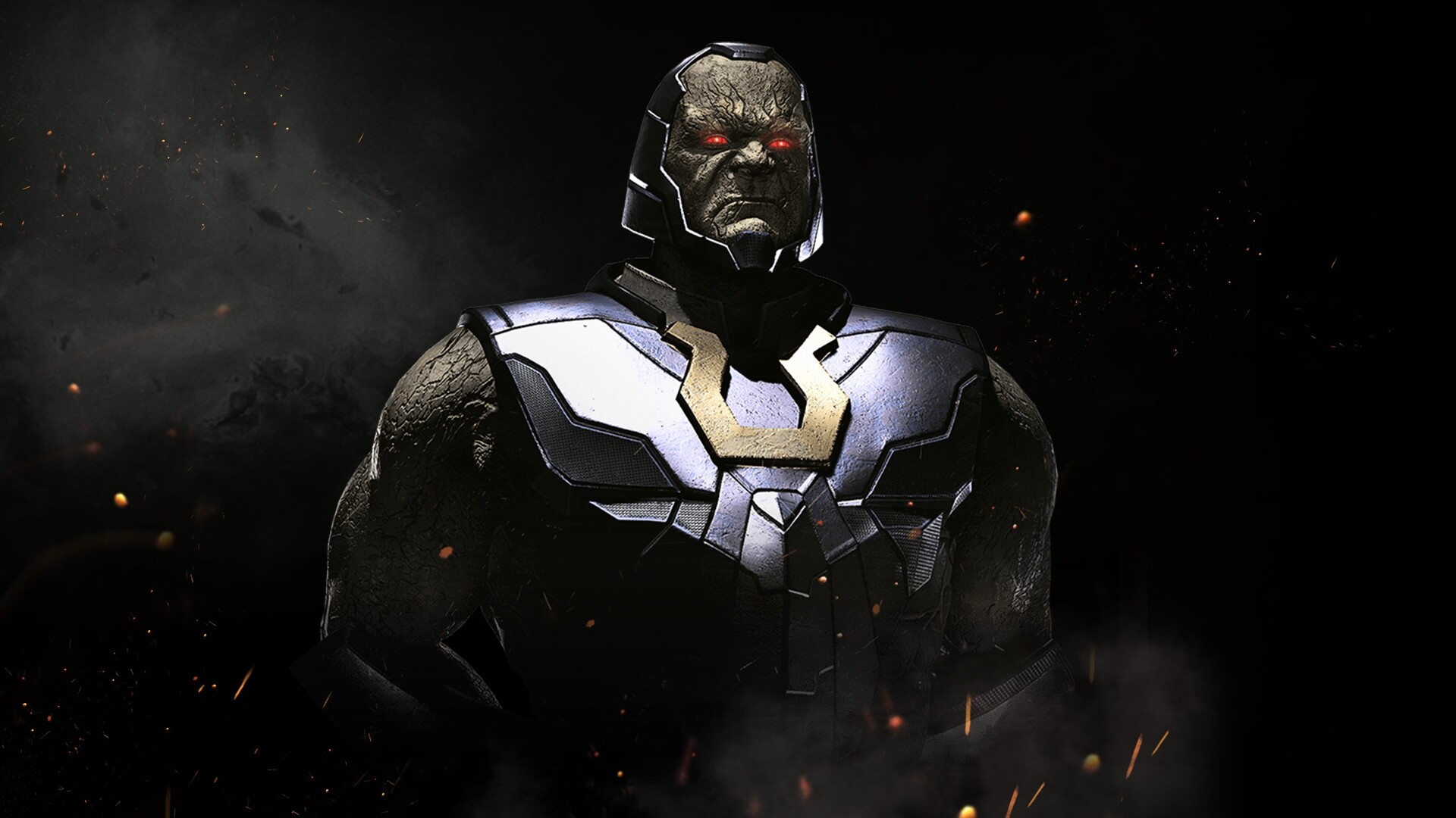 DC Villain: Darkseid, Ruling over the hellish world of Apokolips, Injustice 2. 1920x1080 Full HD Wallpaper.