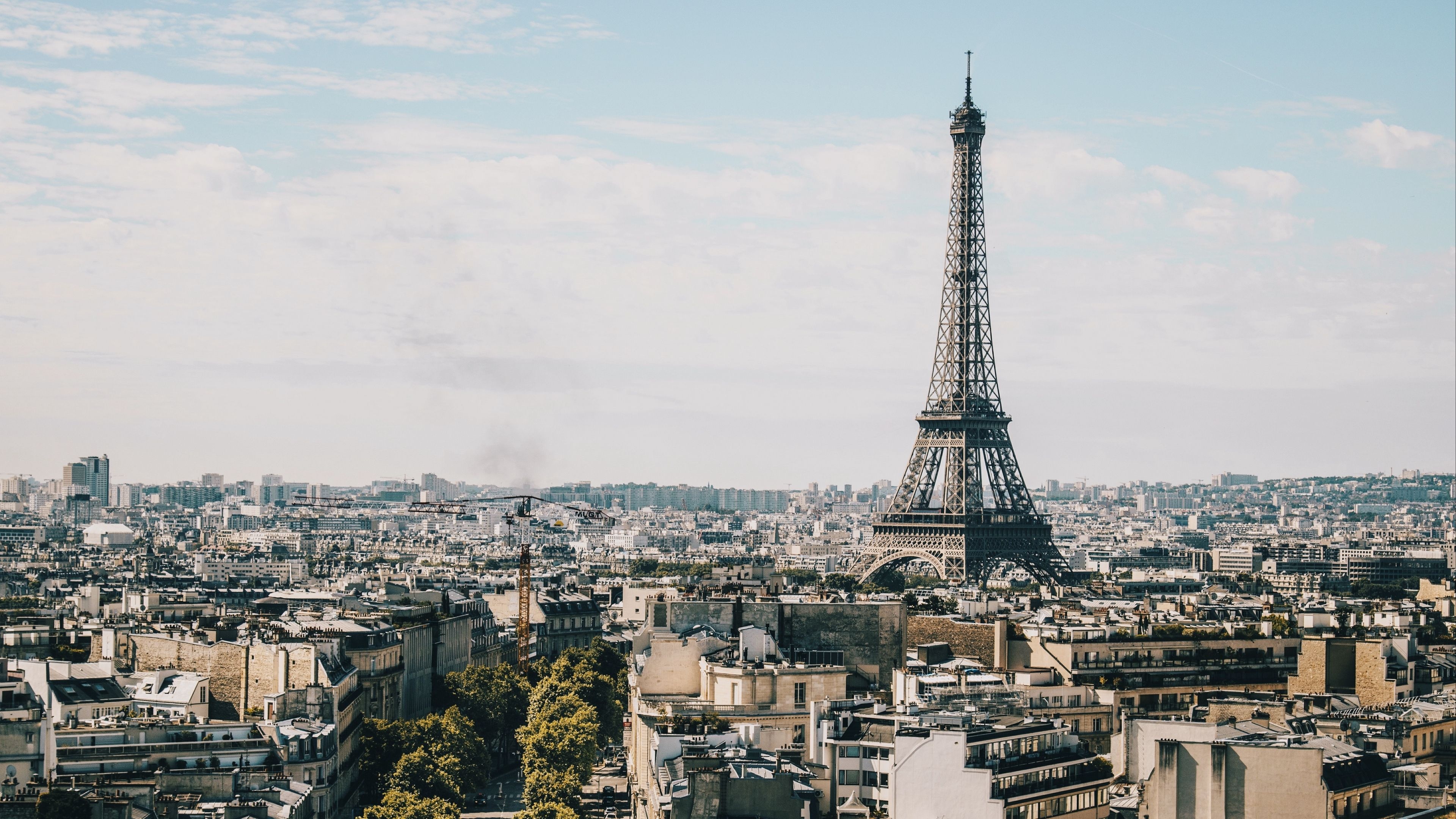 Paris Skyline, Travels, Paris France, Wallpapers, 3840x2160 4K Desktop