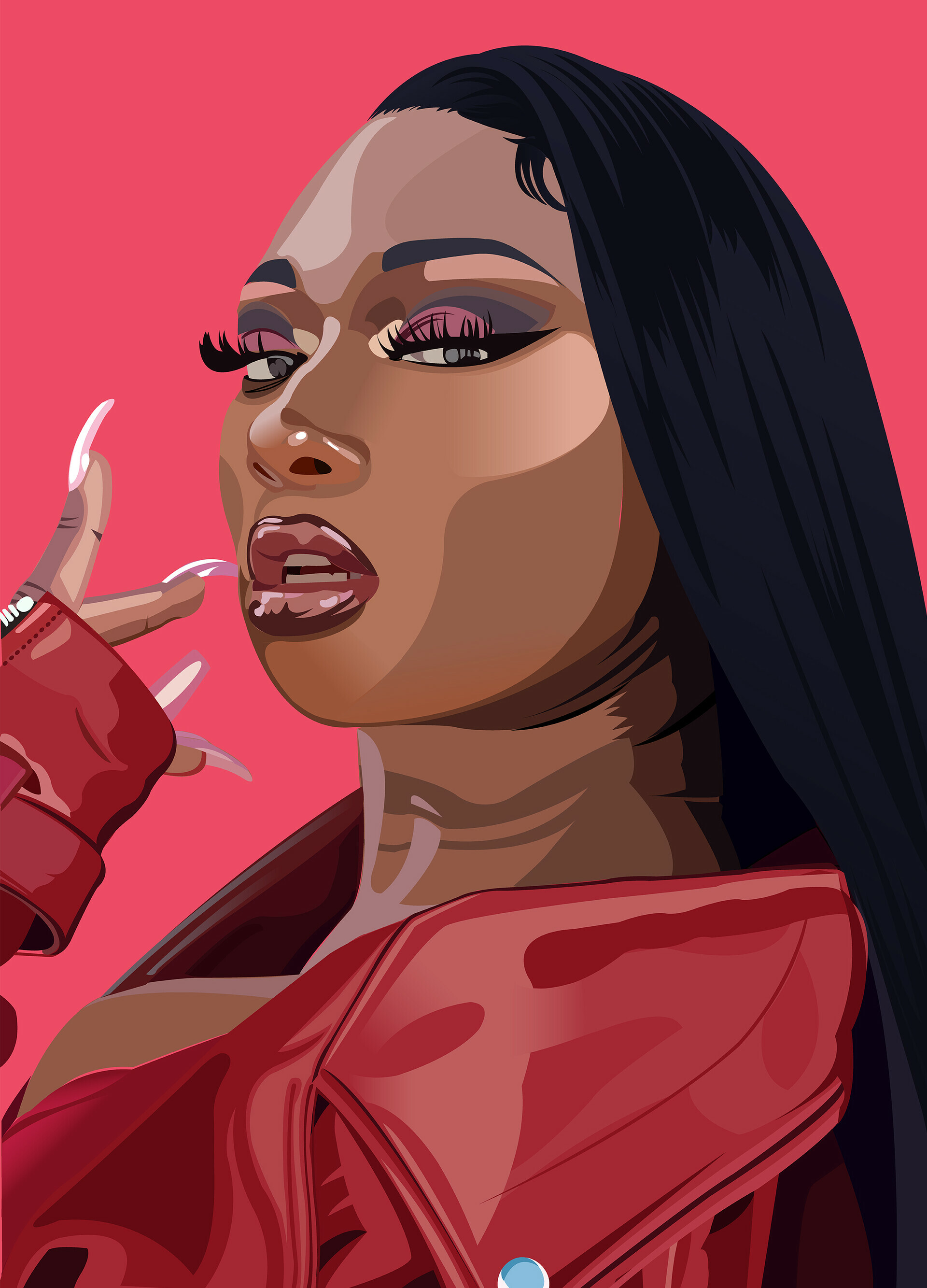 Megan Thee Stallion: The debut commercial mixtape, Fever, was released on May 17, 2019. 1920x2670 HD Background.