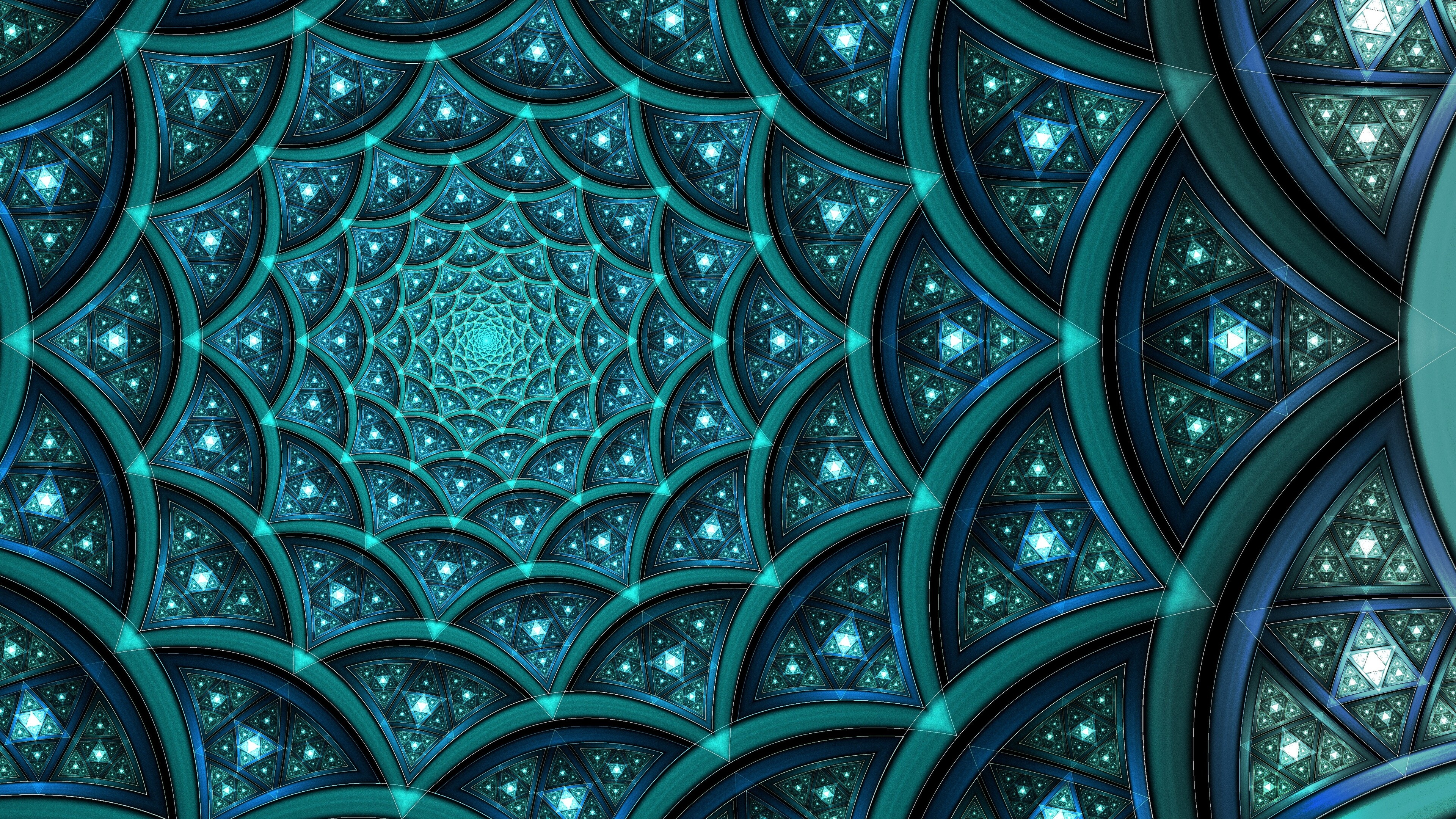 Abstract digital art, Fractal patterns, Colorful imagery, Abstract design, 3840x2160 4K Desktop