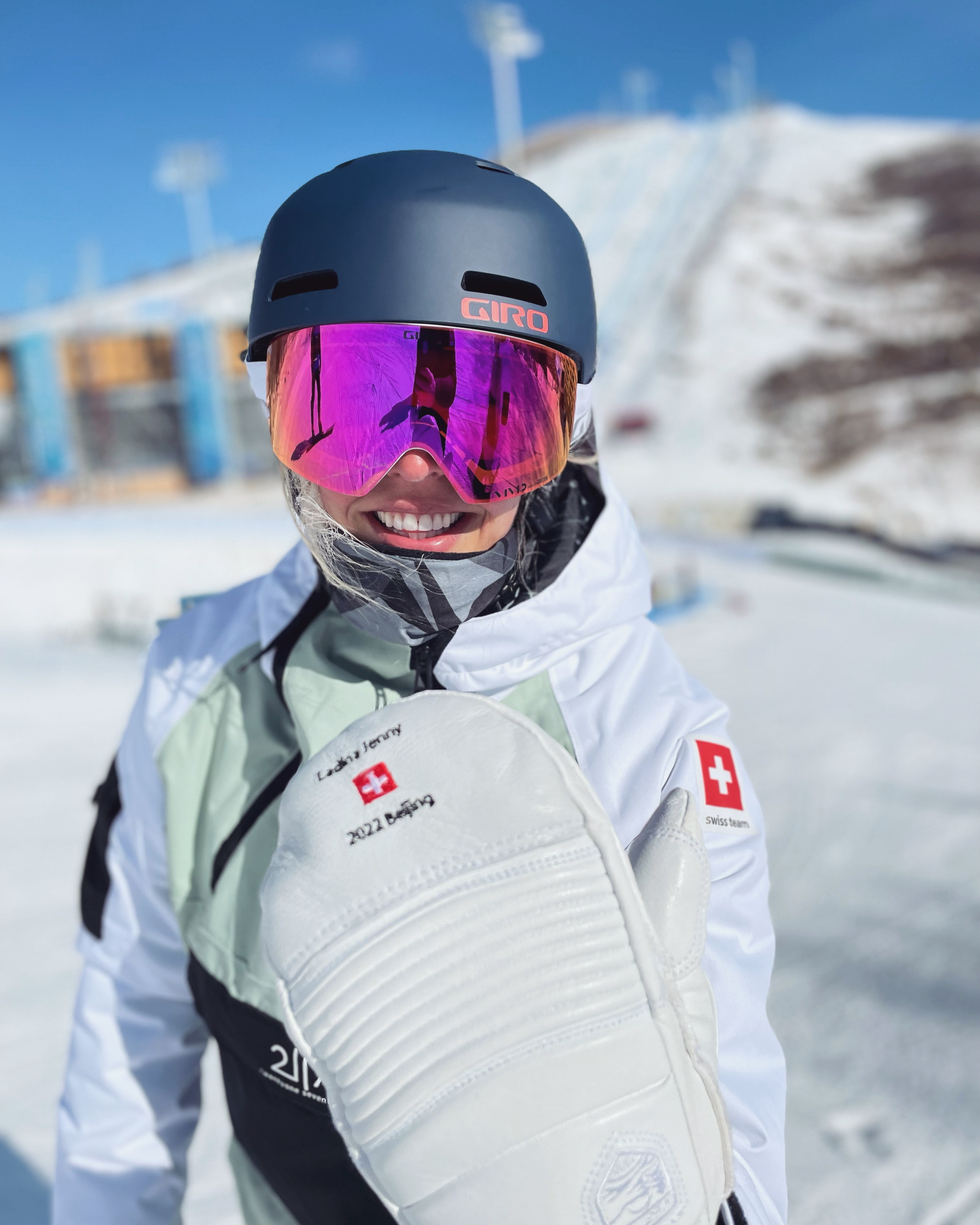 Ladina Jenny, Speed and skill, Snowboard champion, Alpine excellence, 2050x2560 HD Handy