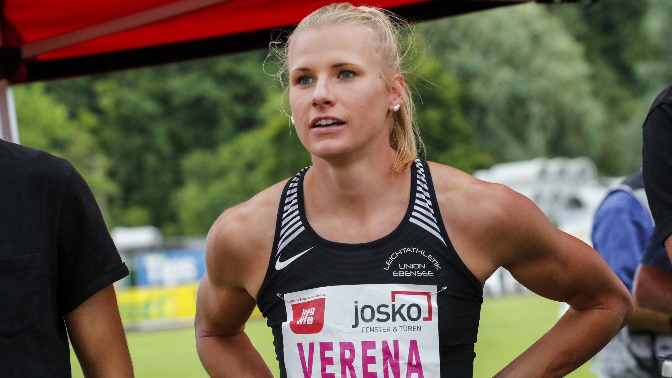 Verena Preiner, Olympics cancellation, Leichtathletik EM, Paris, 2200x1240 HD Desktop