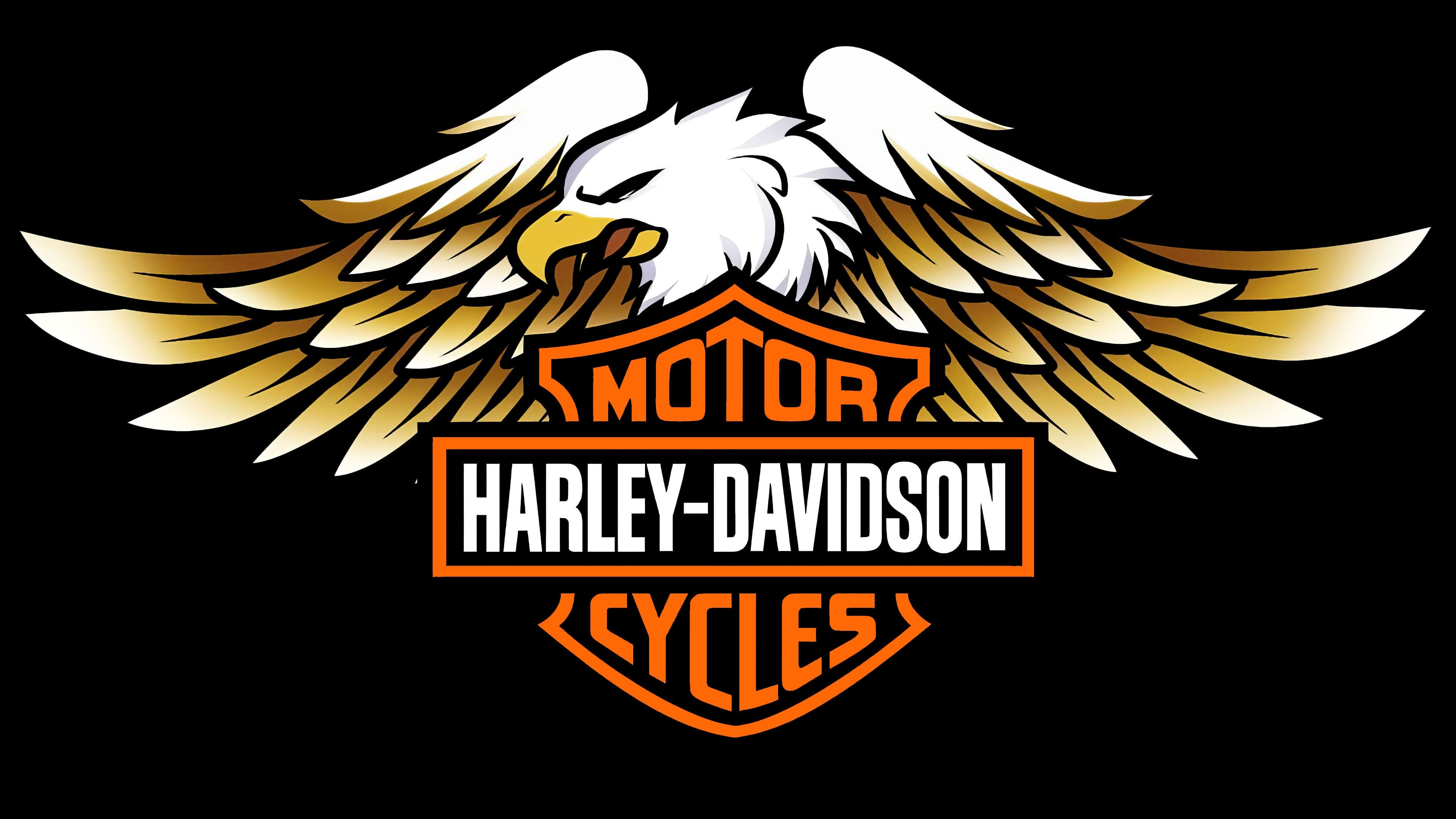 American Eagle, Harley-Davidson Logo Wallpaper, 3840x2160 4K Desktop
