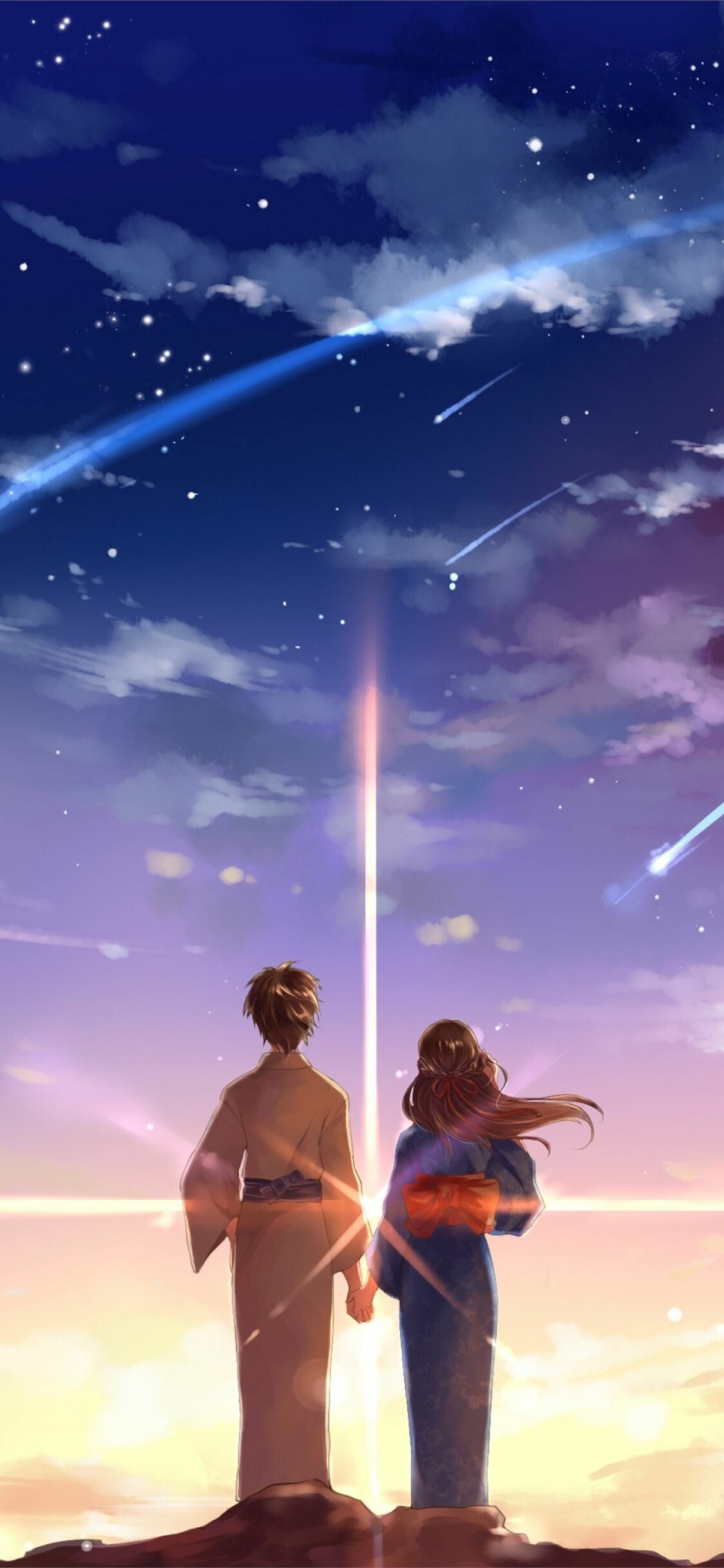 Your Name: Won Best Animated Feature Length Film at 49th Sitges Film Festival. 1130x2440 HD Background.