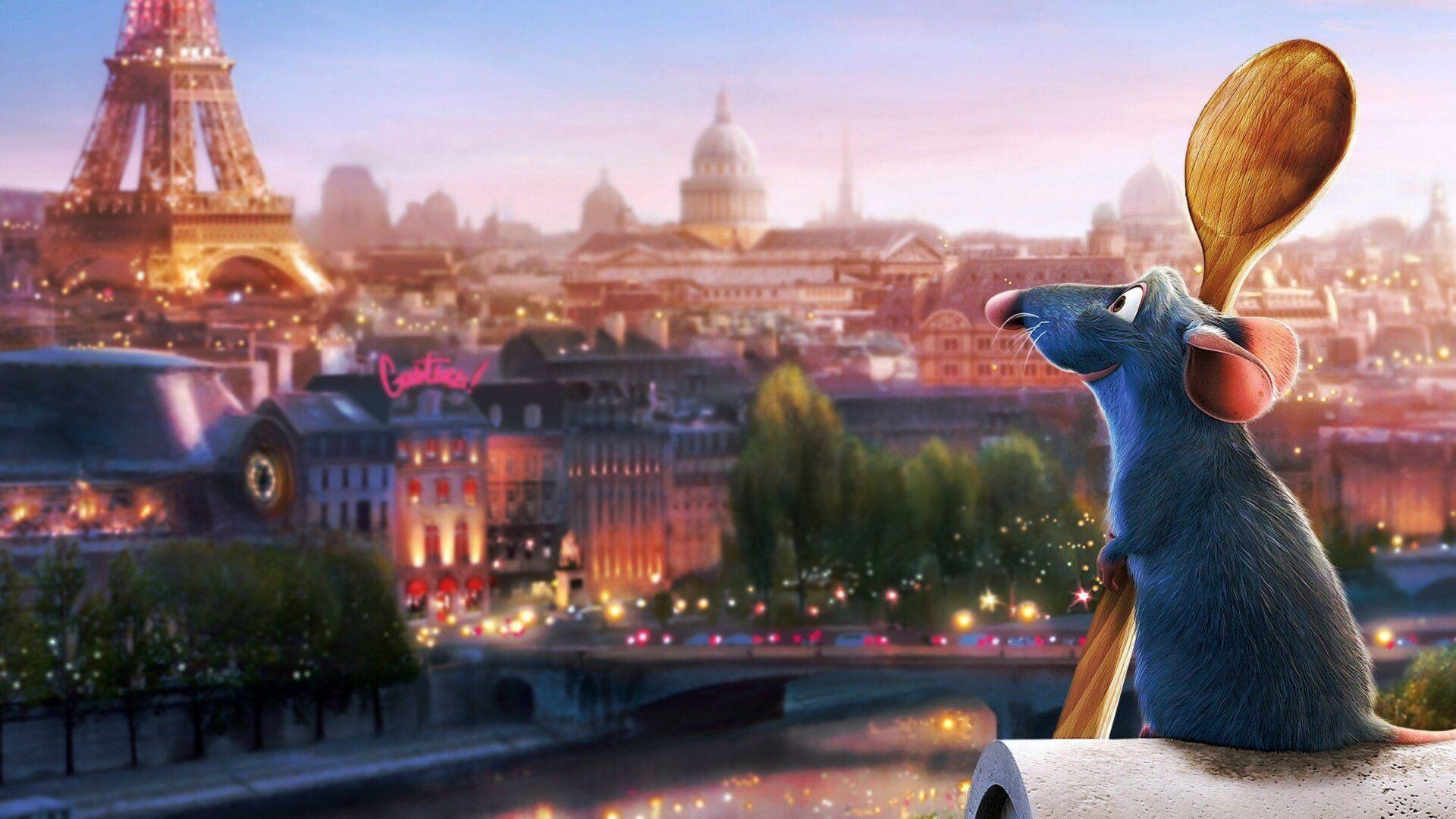 Ratatouille: Disney Pixar's 2007 film, The protagonist, Remy. 1920x1080 Full HD Wallpaper.