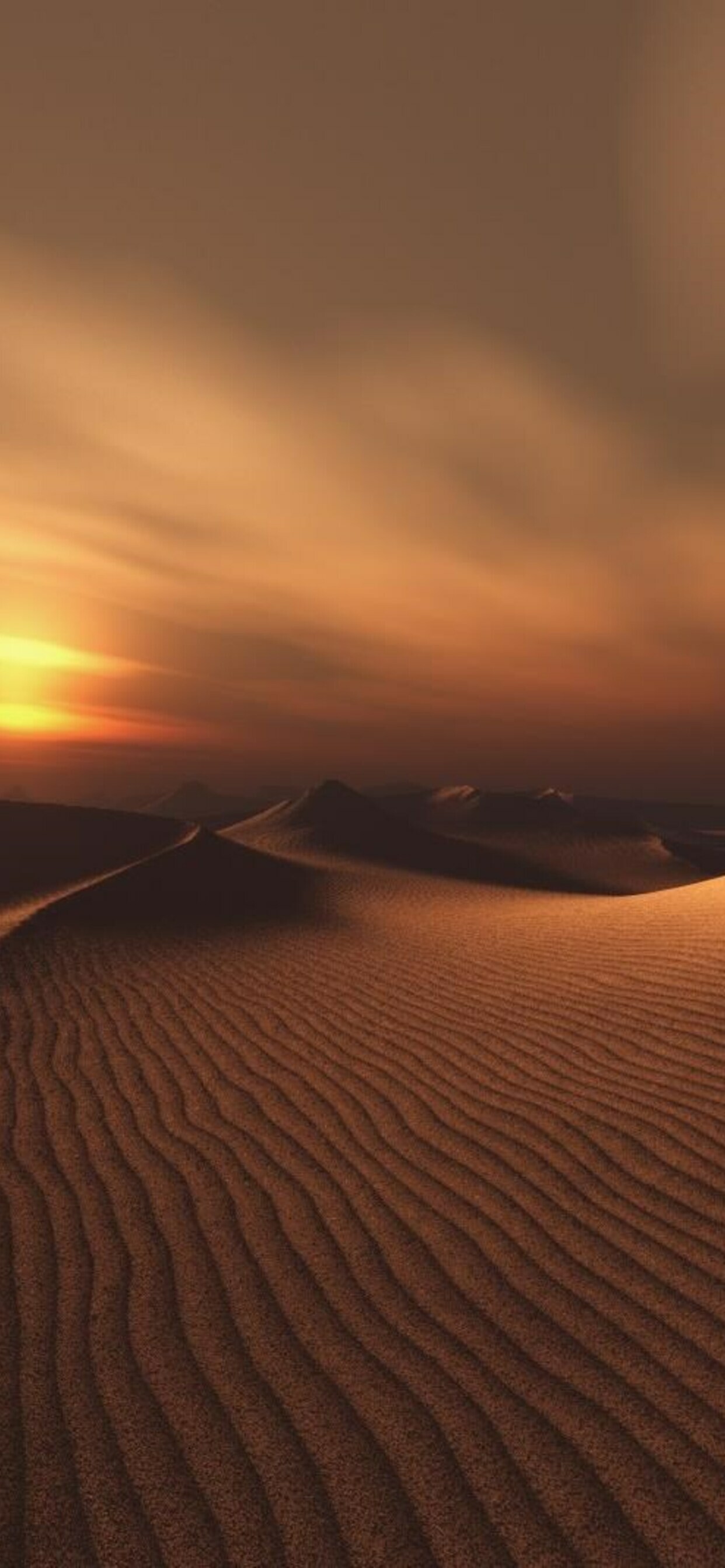 Desert: Ripple marks, Sand, Natural landscape. 1250x2690 HD Wallpaper.