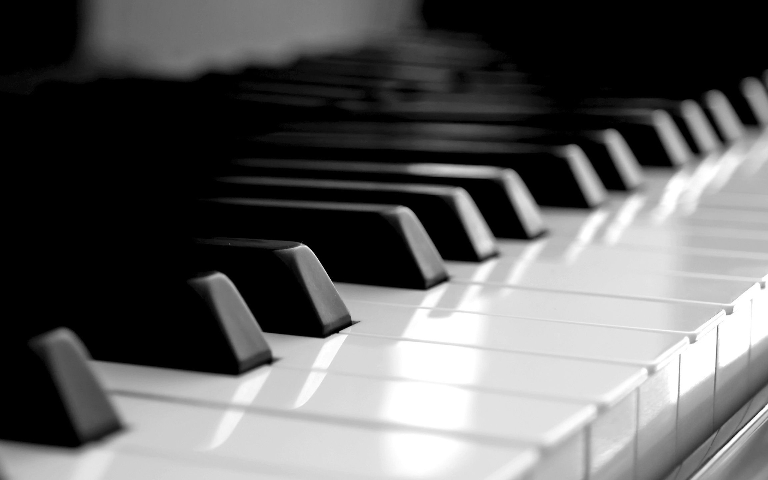 Piano: Bicolored Keyboard, White And Black Keys, Tall Cabinet Instrument Was Introduced About 1805. 2560x1600 HD Background.