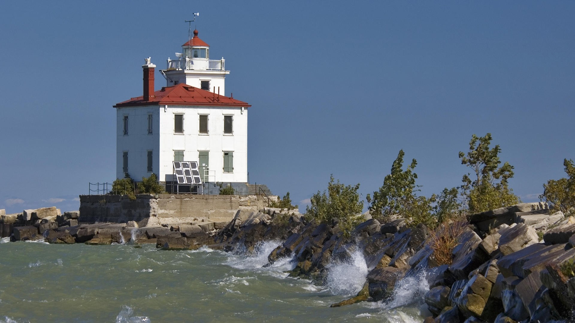 Lake Erie, Lighthouse wallpaper, Coastal beauty, HD background, 1920x1080 Full HD Desktop