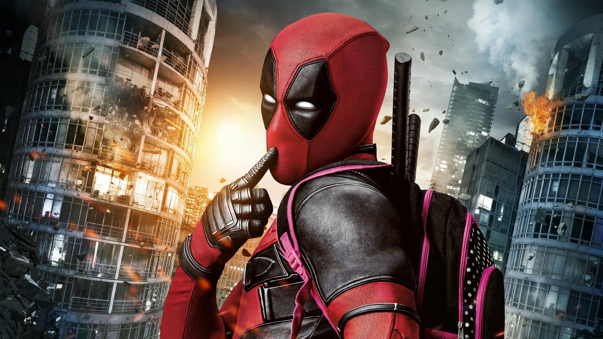 Deadpool: A former Canadian Special Forces soldier who volunteers for an experiment to awaken latent mutant genes in his body. 1920x1080 Full HD Background.