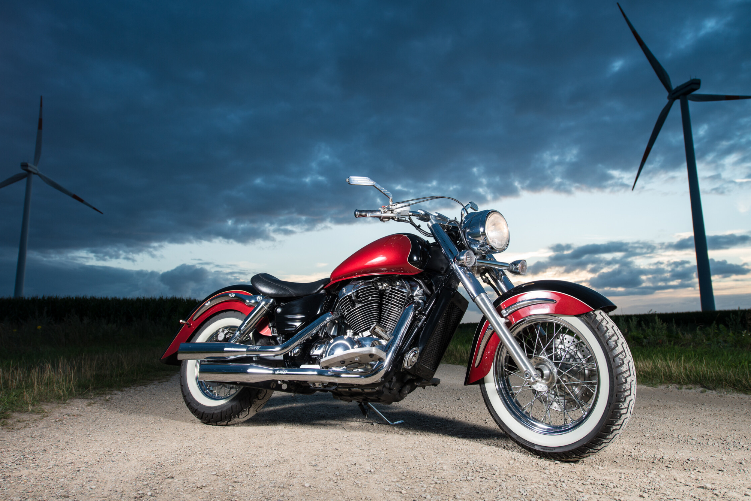 Honda Shadow: A family of cruiser-type motorcycles made since 1983, VT 1100 Shadow C3. 2500x1670 HD Background.