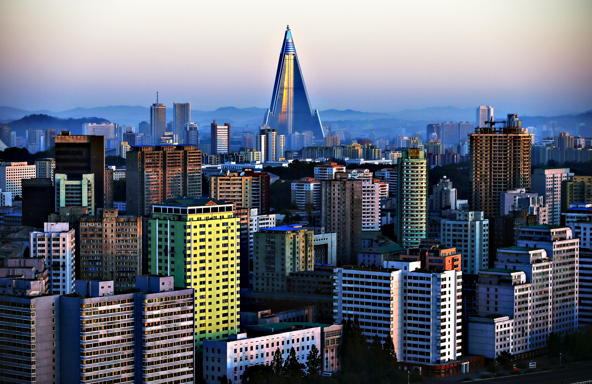 Pyongyang, Travels, Ryugyong Hotel, Tallest building under construction, 2050x1340 HD Desktop