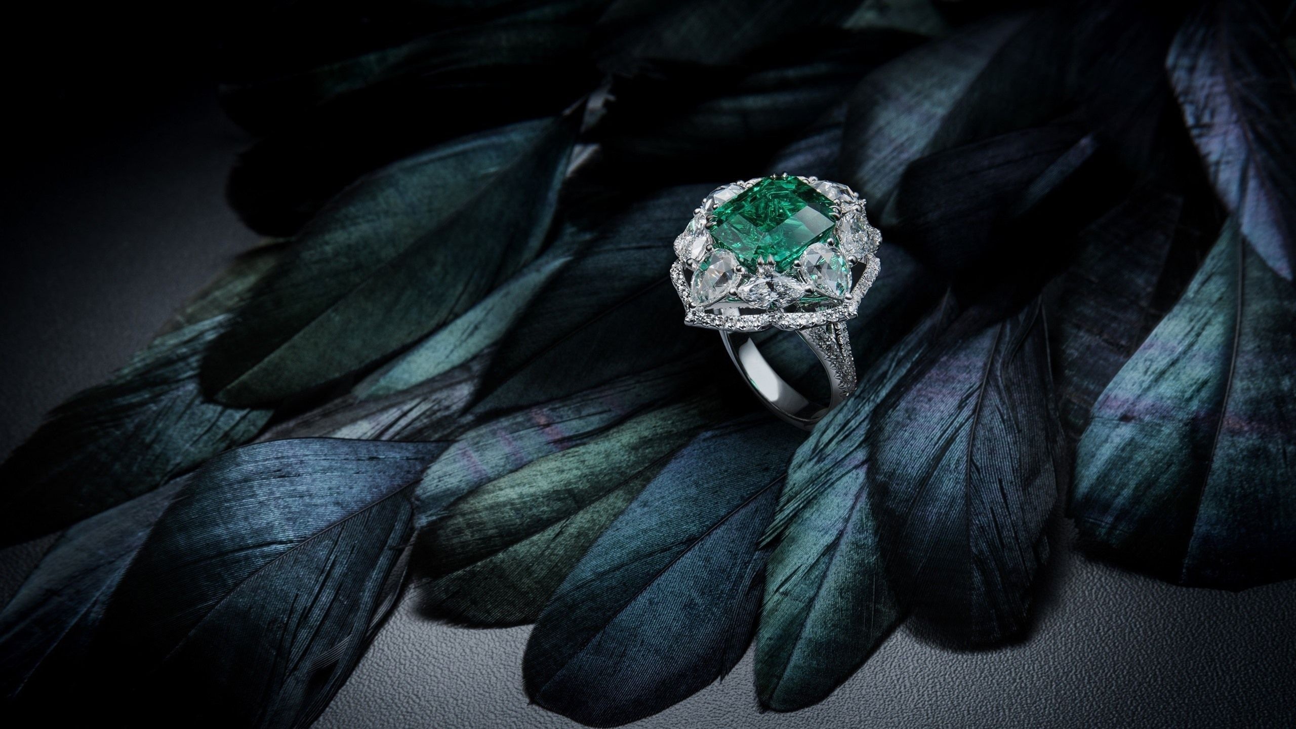 Ring, Diamond elegance, Luxury accessory, Perfect engagement, 2560x1440 HD Desktop