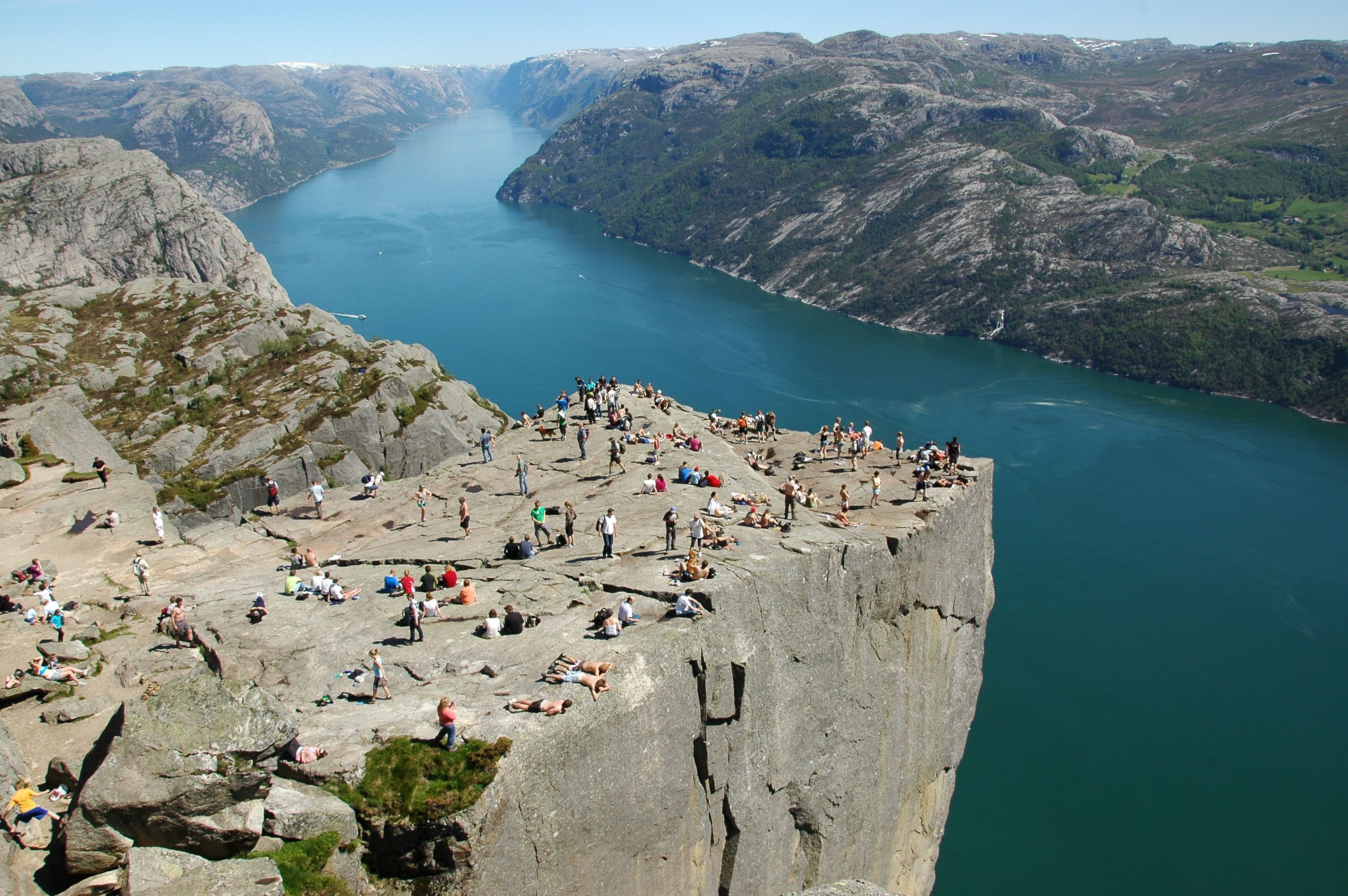 Pulpit Rock, Preikestolen, Norway, Landscape, 3010x2000 HD Desktop