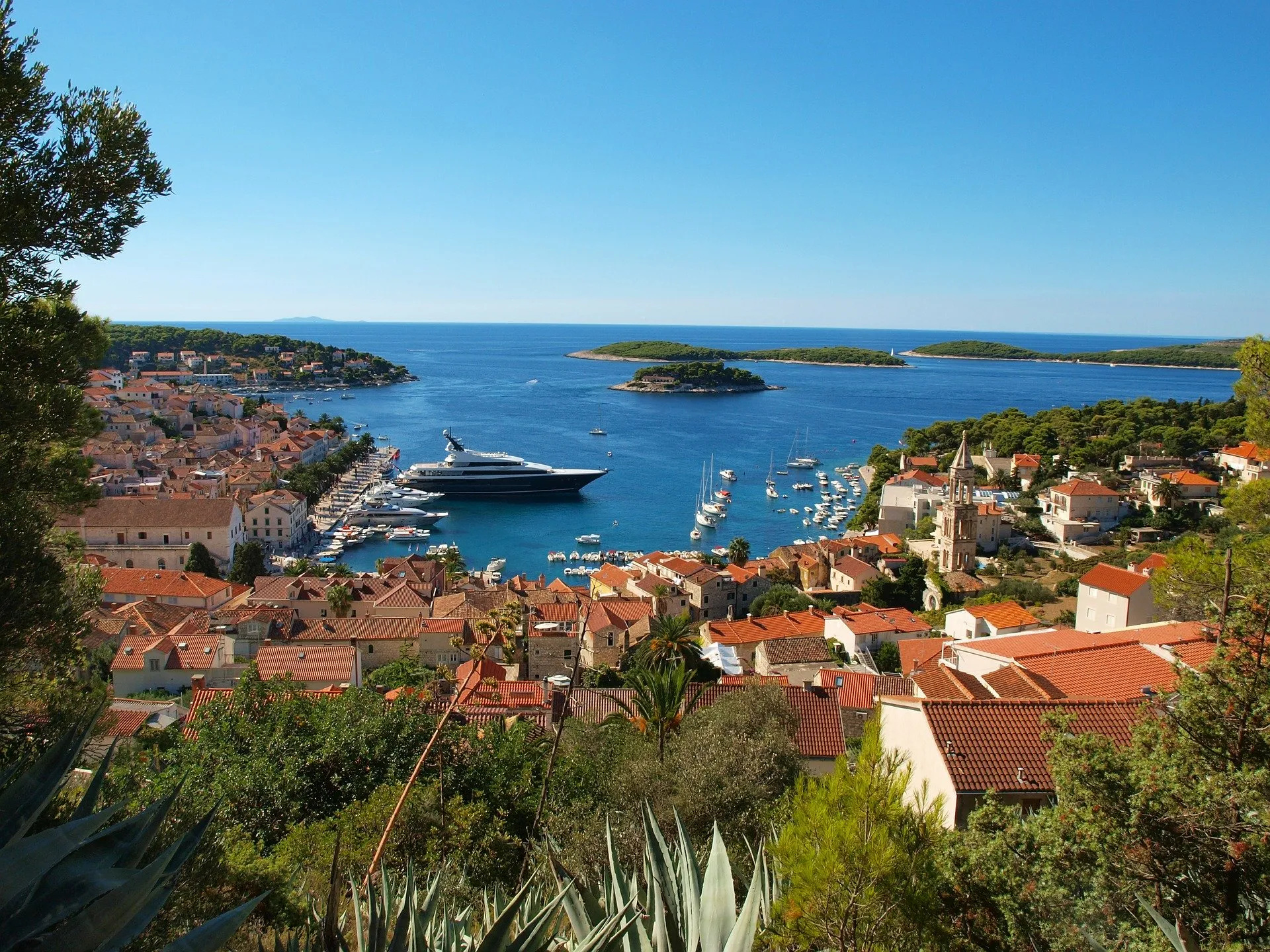 Dalmatian Islands, Sailing itinerary, Route from Split, 1920x1440 HD Desktop