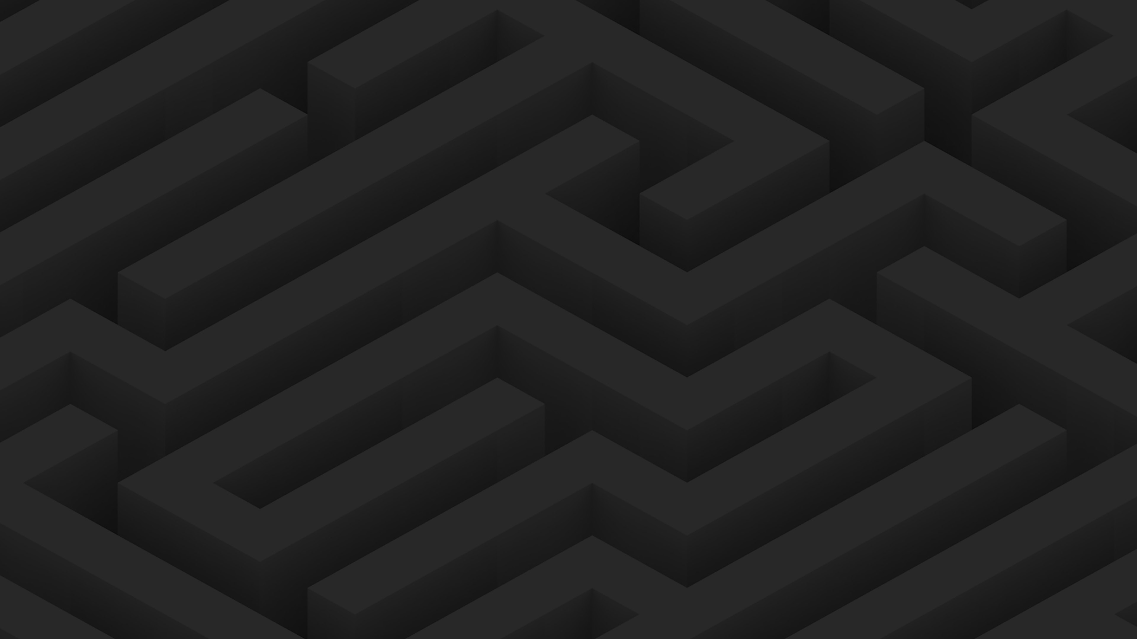 Maze art, Dark abstract patterns, 3840x2160 4K Desktop