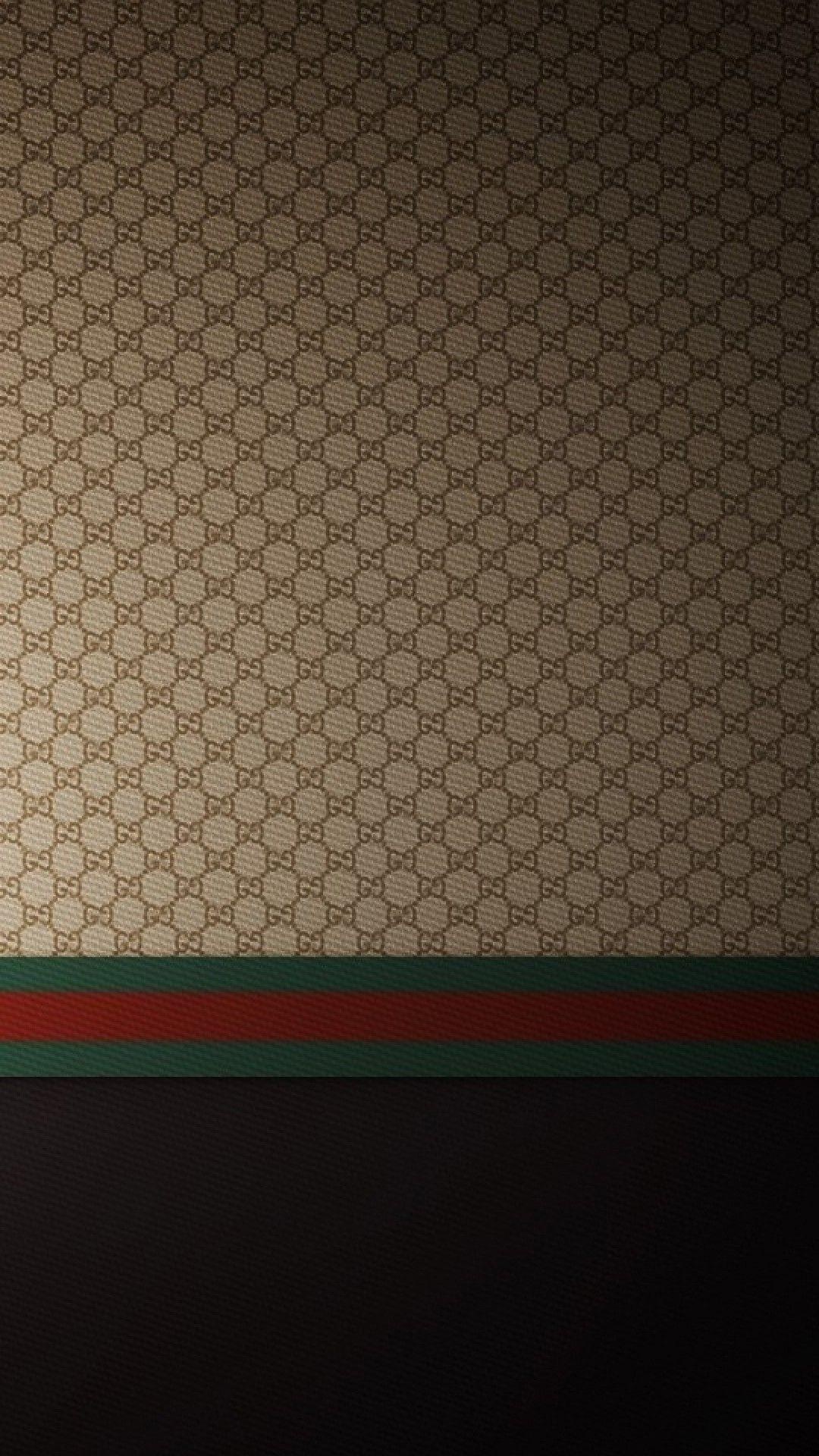 Gucci: The famous fashion house, Florence, Italy, The renowned pattern and logo. 1080x1920 Full HD Wallpaper.