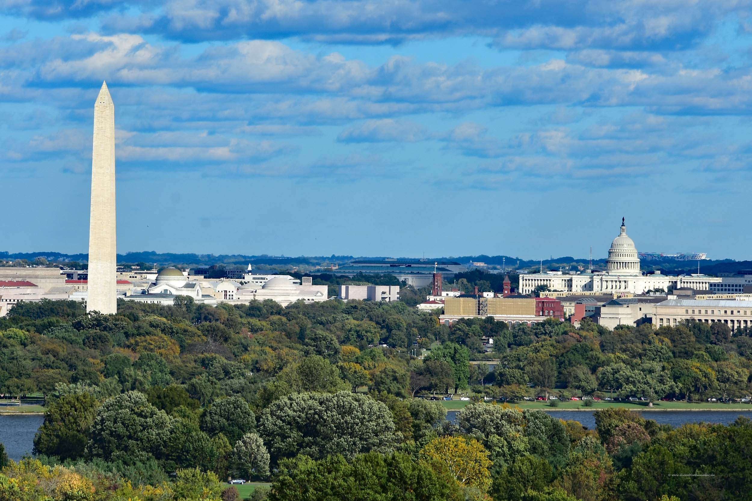 Washington DC Skyline, Spaziergang durch Washington, 2500x1670 HD Desktop