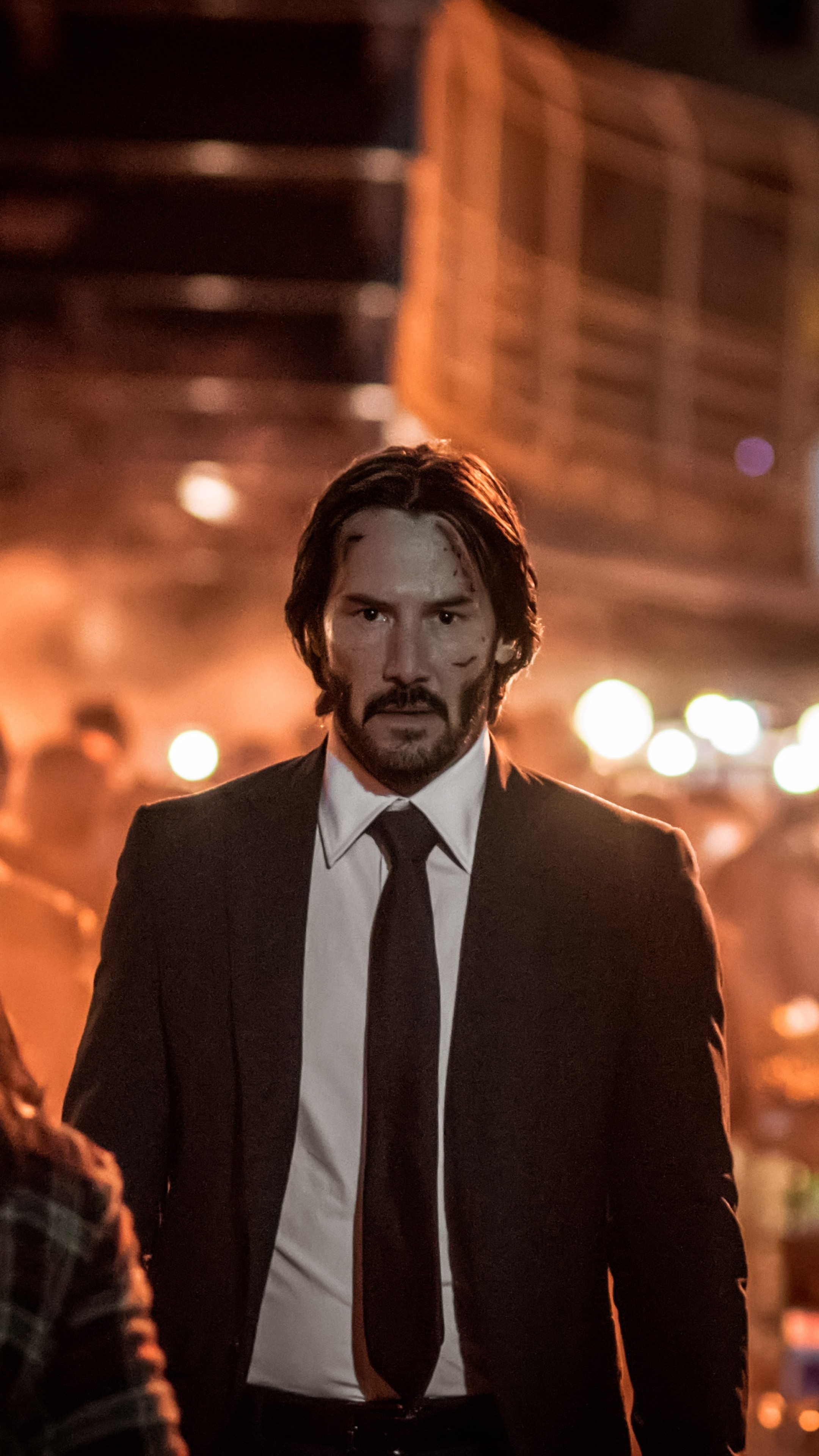 John Wick: Chapter 2, High-octane action, Intense fight scenes, Keanu Reeves, 2160x3840 4K Phone
