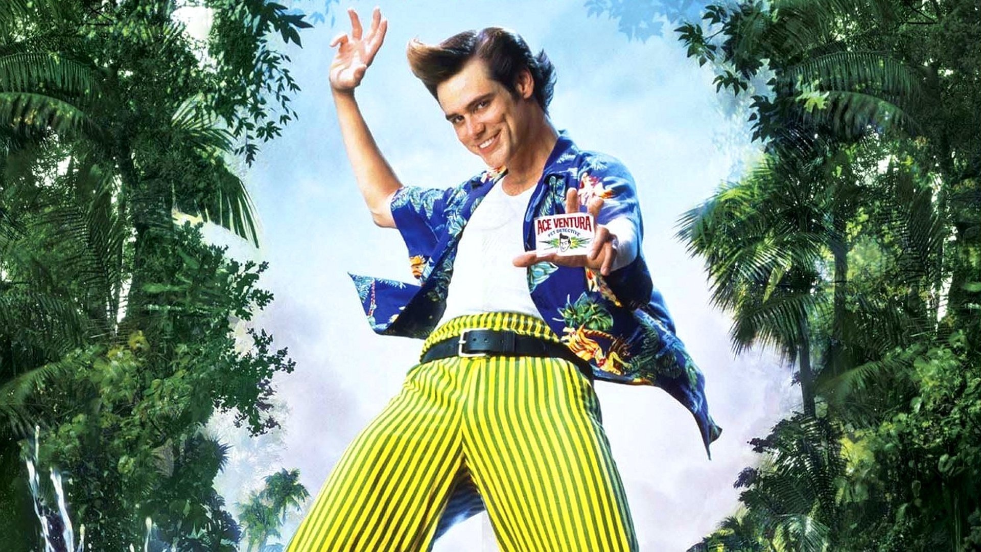 Ace Ventura: When Nature Calls, The titular character, summoned to Africa to locate a missing bat. 1920x1080 Full HD Background.