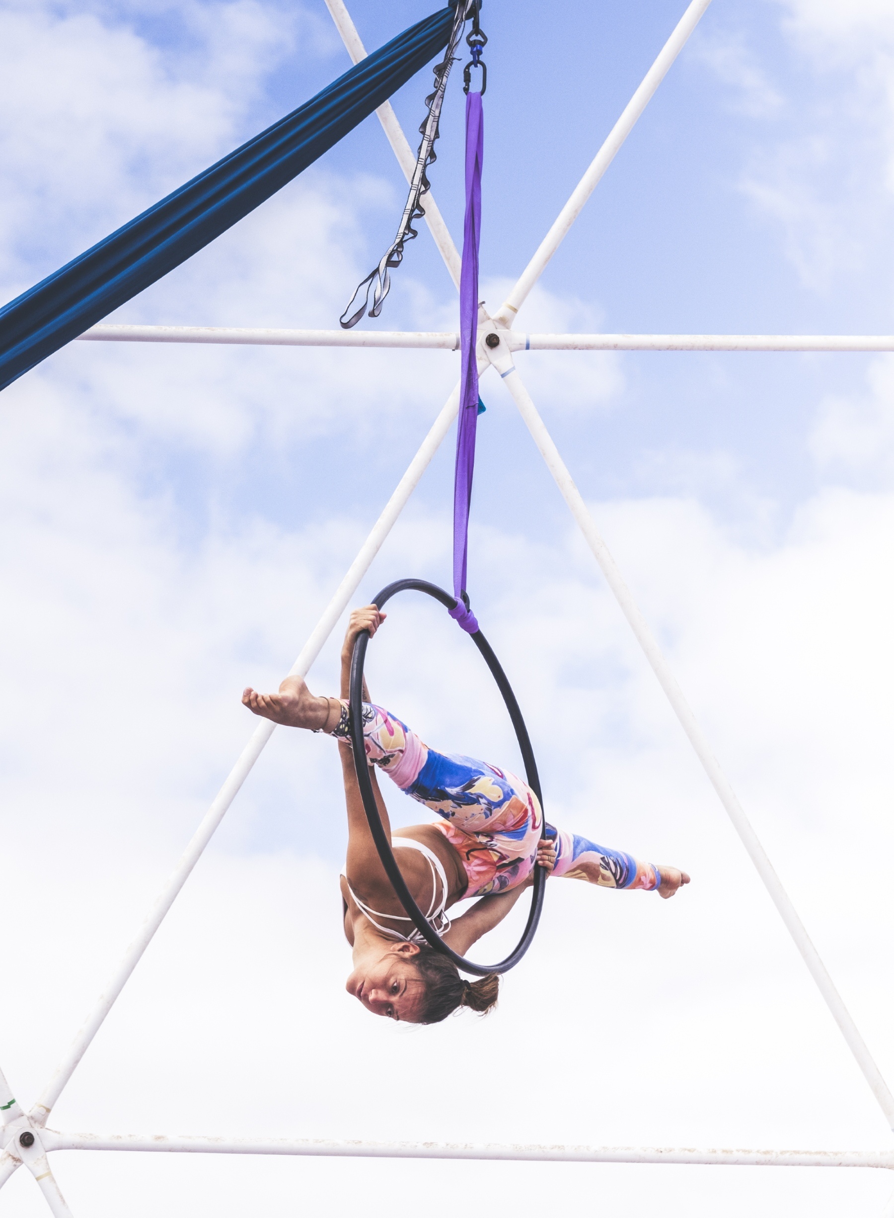 Acrobatic Sports: Aerial acrobatics, Aerial hoop, Moves and trick, Split. 1800x2450 HD Wallpaper.