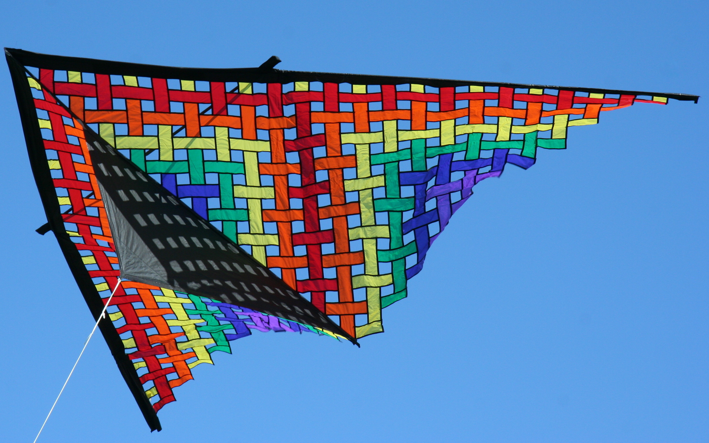 Kite Flying: Nylon delta kite, Flying line, Experienced flyers, Sports kite pilots. 2970x1860 HD Background.