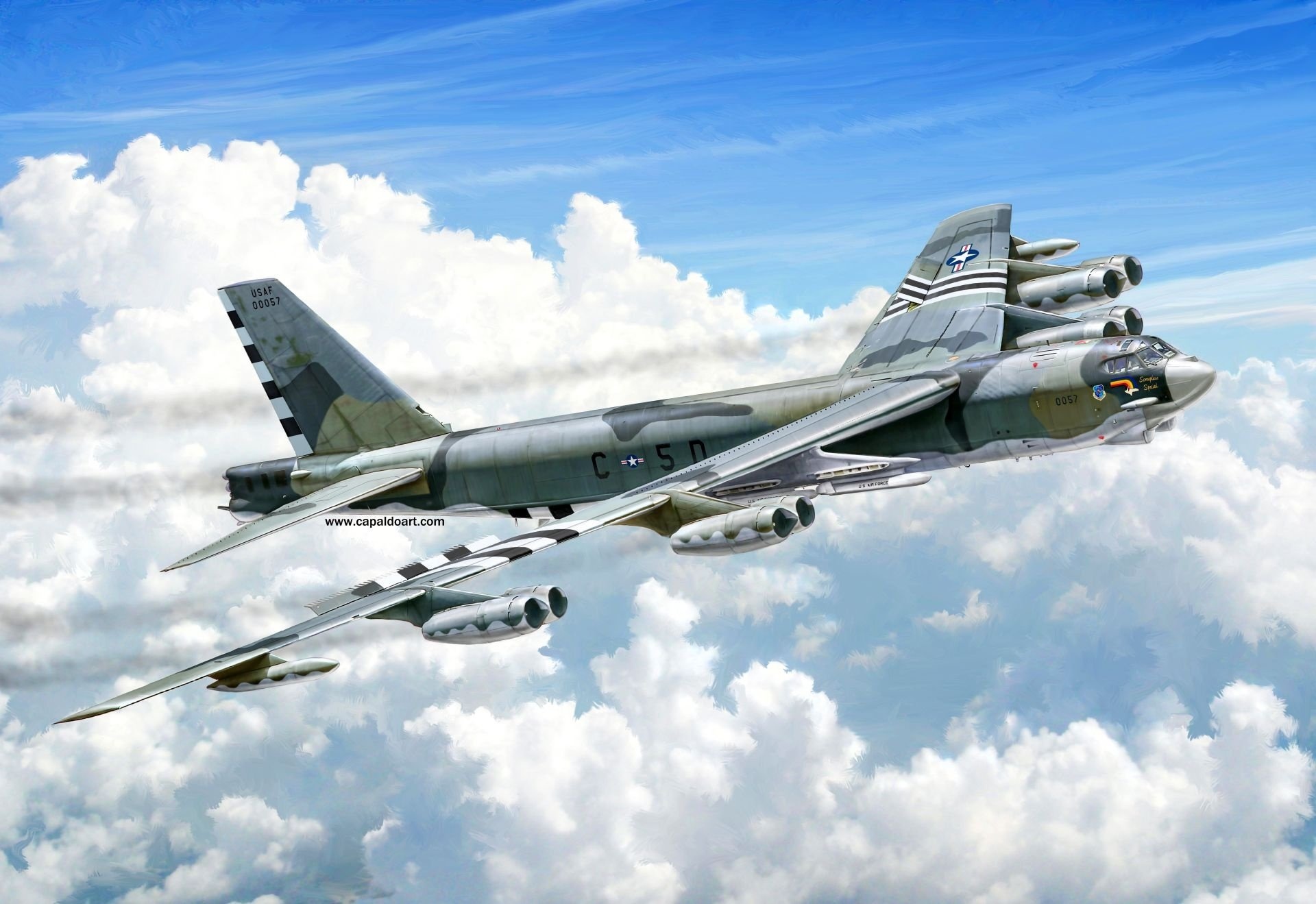 Boeing B-52 Stratofortress, HD aviation wallpaper, Military power, Air Force might, 1920x1320 HD Desktop