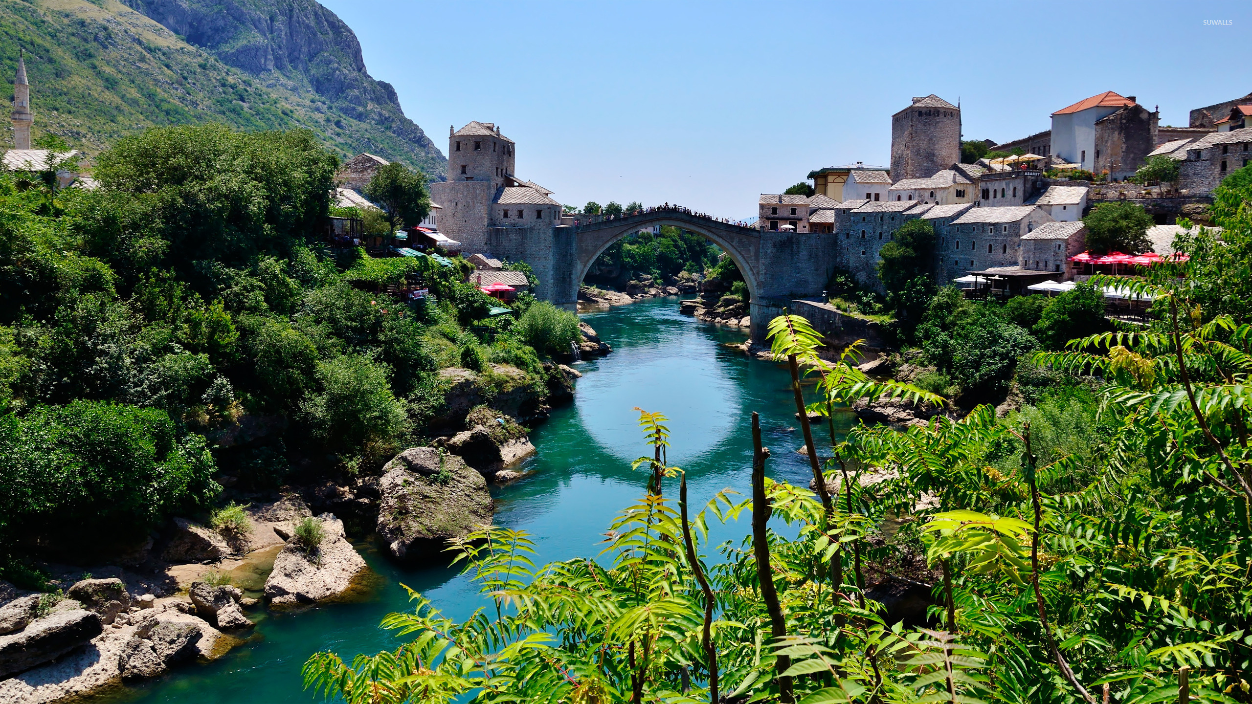 Mostar, Wallpaper, World, Iconic destination, 2560x1440 HD Desktop