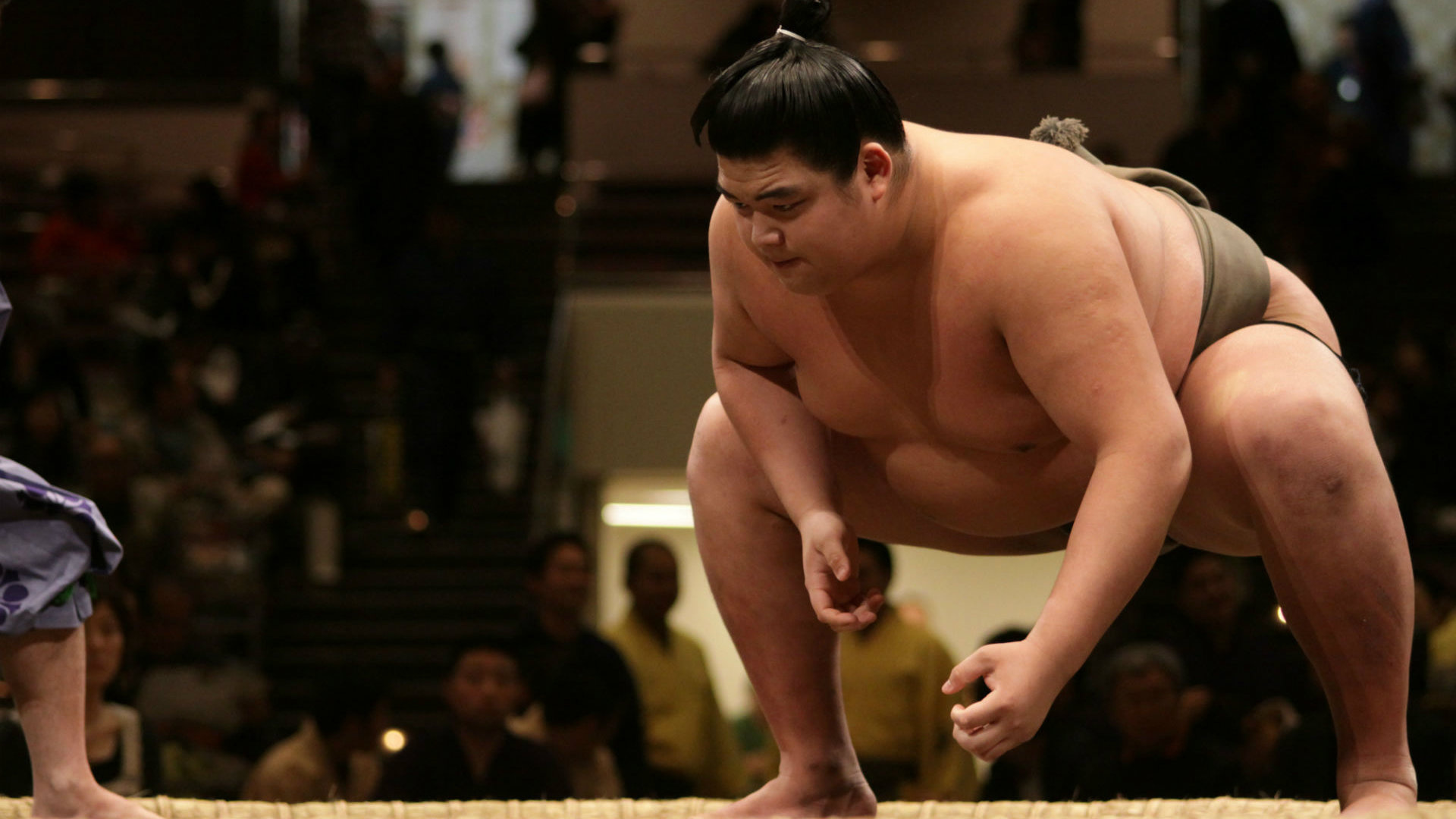 Sumo: Japanese wrestler, The Japanese form of competitive full-contact wrestling. 1920x1080 Full HD Wallpaper.