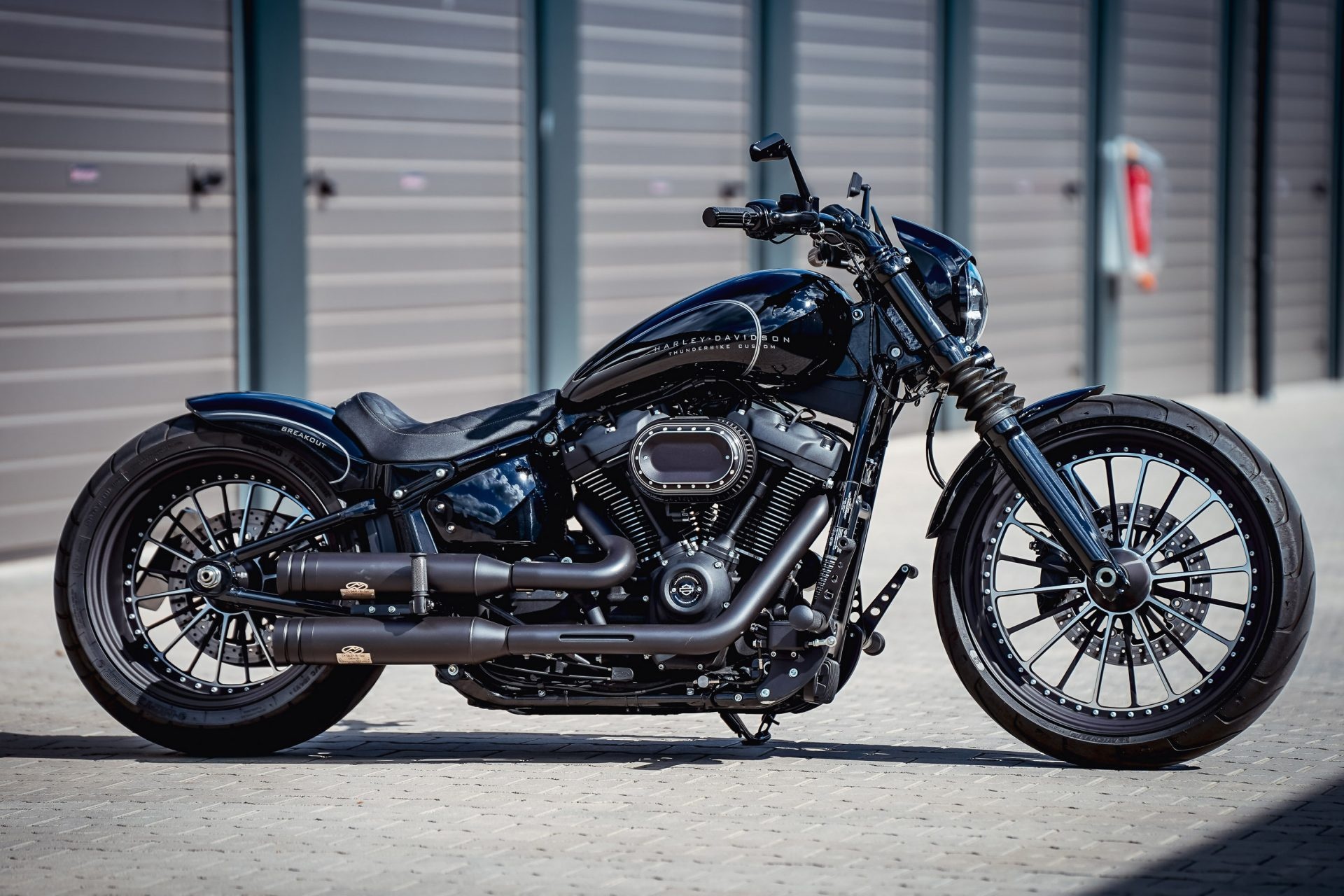 Harley-Davidson Breakout 114, Thunderbike marvel, Black Panther inspiration, Custom modification, 1920x1280 HD Desktop