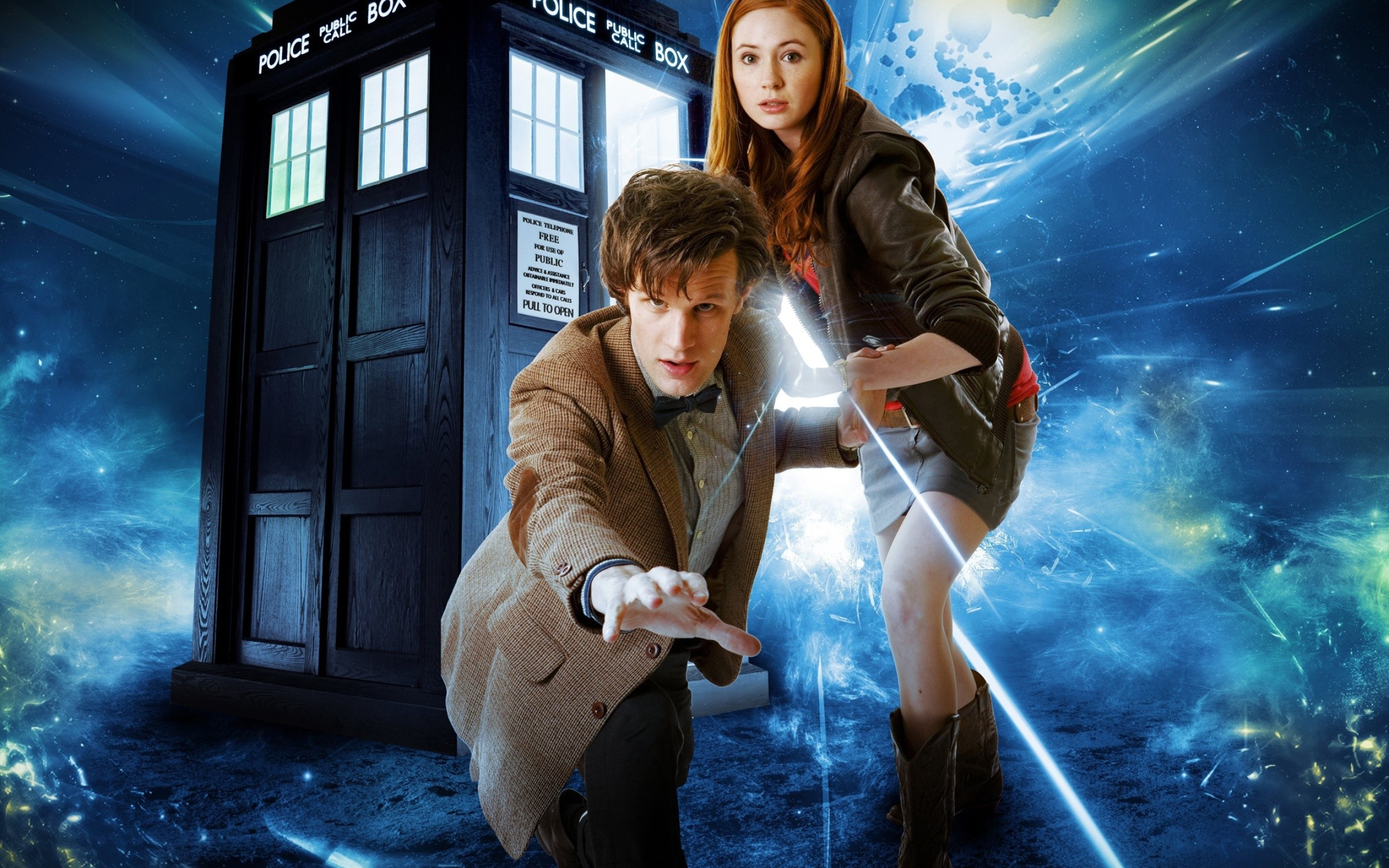 Matt Smith, Doctor Who wallpaper, Timey-wimey fandom, Whovian art, 2560x1600 HD Desktop