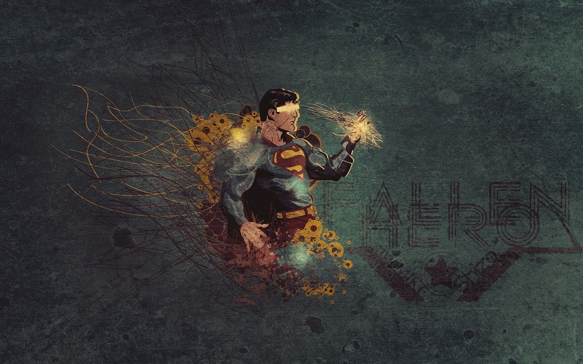 Fallen superhero, Superman's demise, Digital artwork tribute, DC Comics legend, 1920x1200 HD Desktop