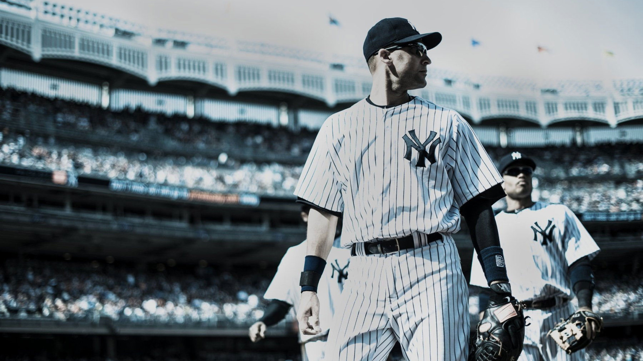 New York Yankees: Baseball, Derek Jeter, MLB, Former professional baseball shortstop. 2050x1160 HD Background.