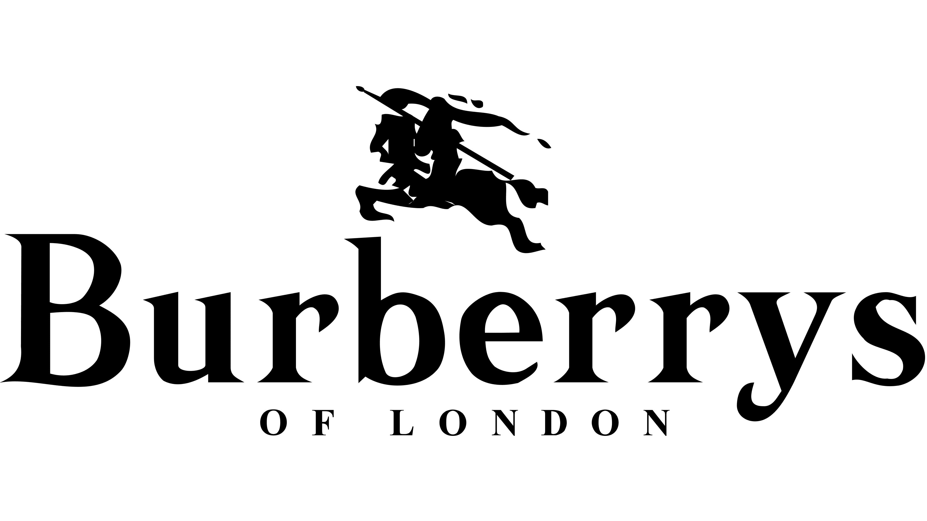 Burberry: One of the most iconic fashion brands in the world, Logo evolution, 1968-1999. 3840x2160 4K Background.