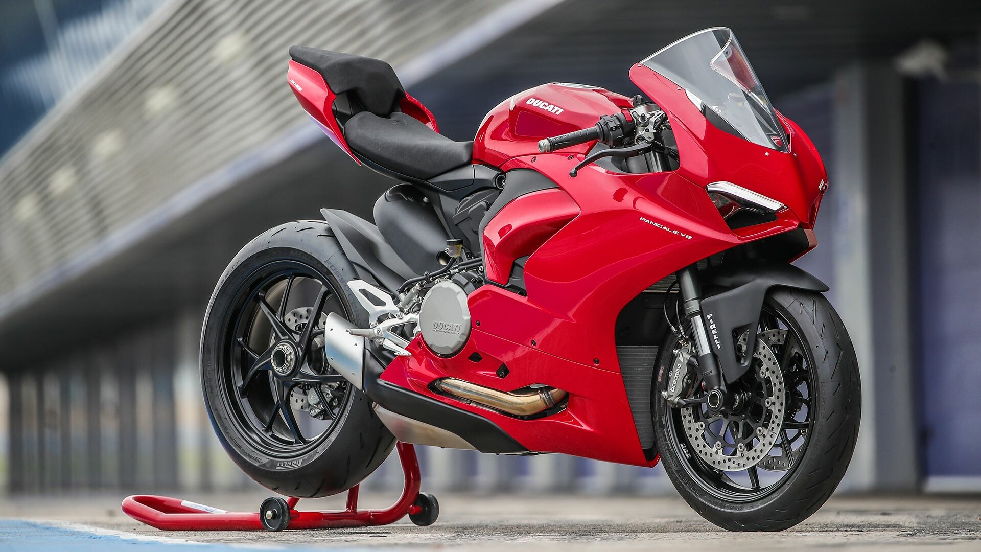 Ducati Panigale V2: V-twin engine, Model announced in 2019 for the 2020 model year. 1920x1080 Full HD Wallpaper.