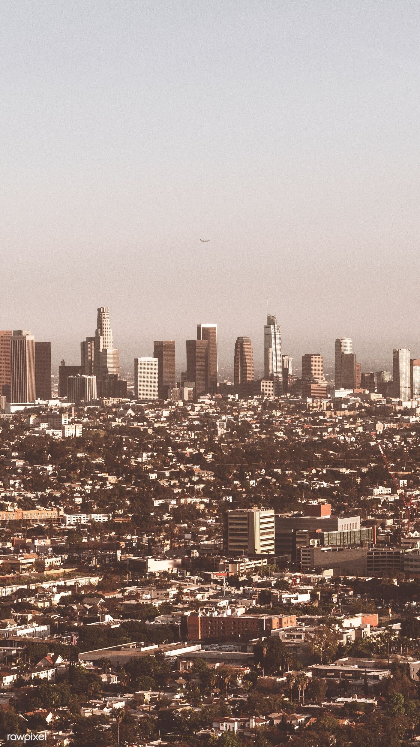 Los Angeles city view, Mobile phone wallpaper, West Coast beauty, Urban photography, 1400x2490 HD Phone
