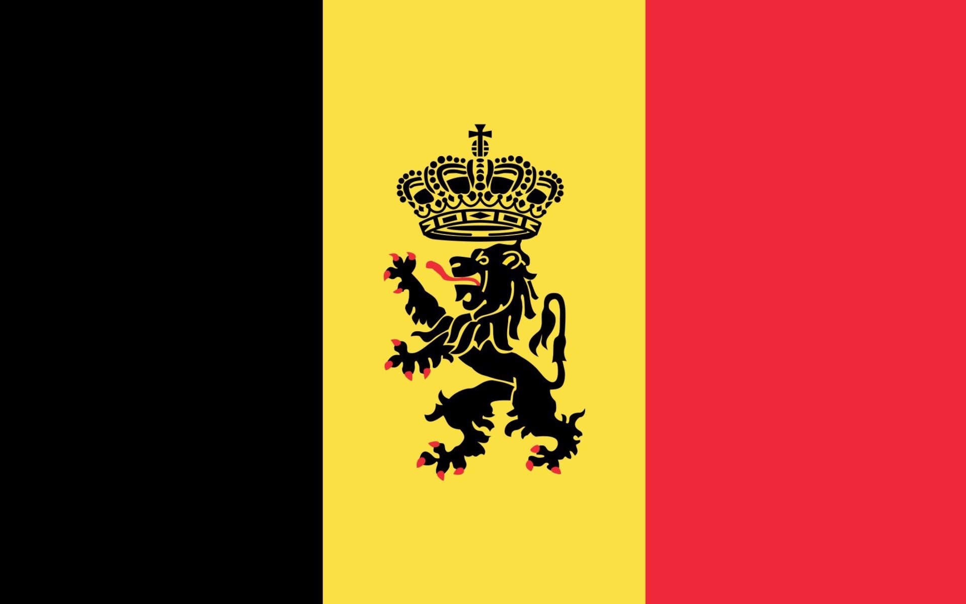 Belgium flag and gerb, Widescreen desktop, 1920x1200 HD Desktop
