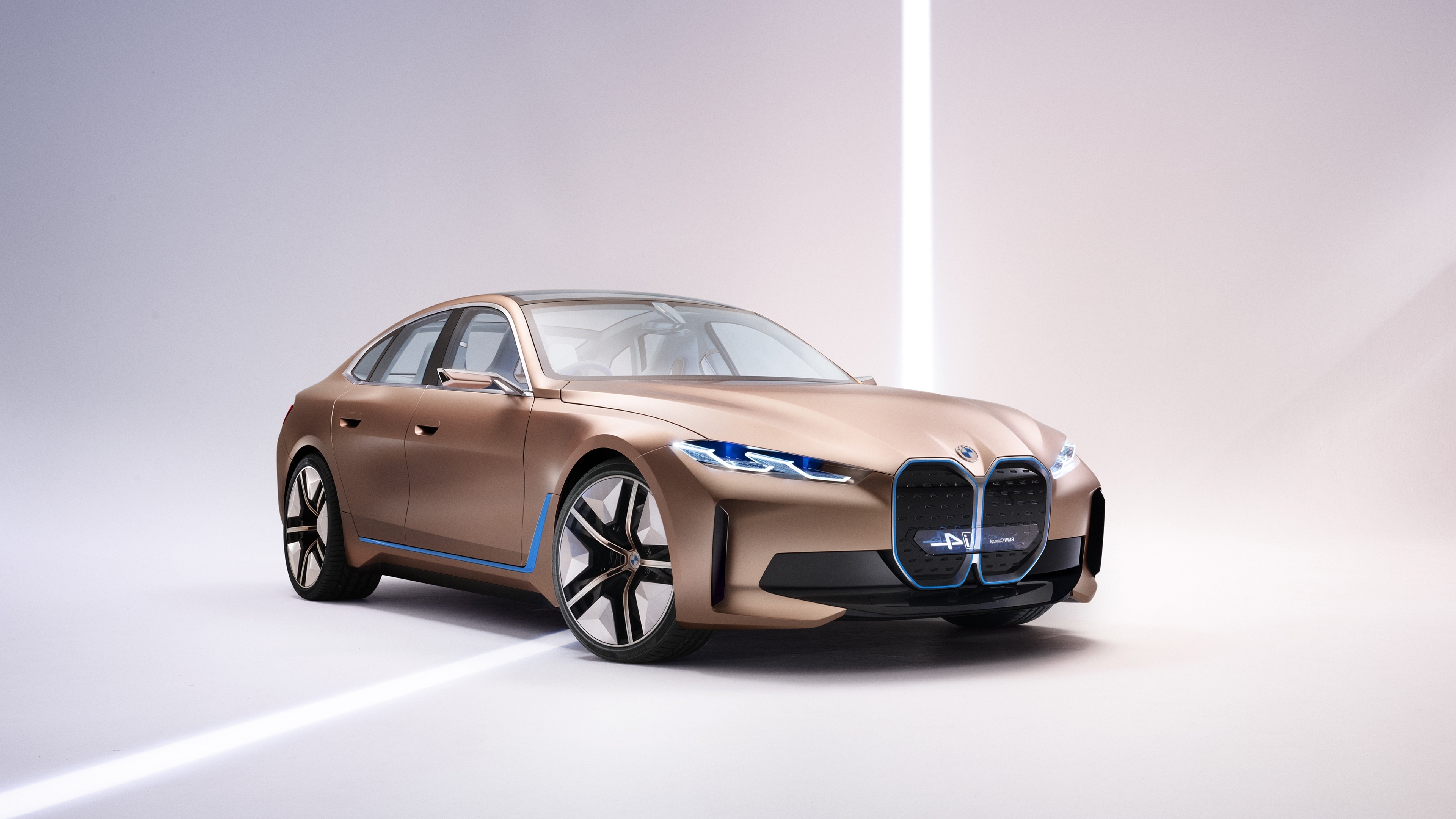 BMW i4, Concept electric car, Futuristic design, Cutting-edge technology, 3840x2160 4K Desktop