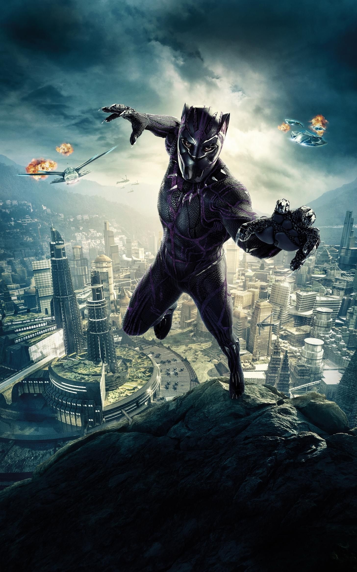 Movie poster wallpapers, Epic black panther, Cinematic masterpiece, Marvel's hero, 1460x2330 HD Phone