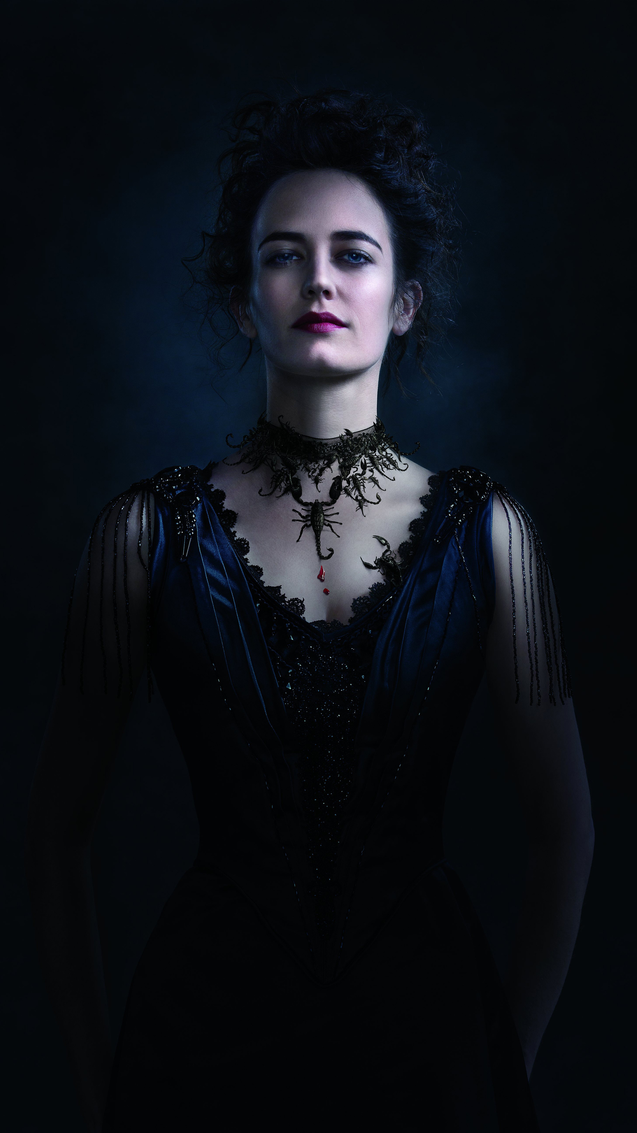 Eva Green: Starred as Vanessa Ives in the Showtime horror drama series Penny Dreadful. 2160x3840 4K Background.