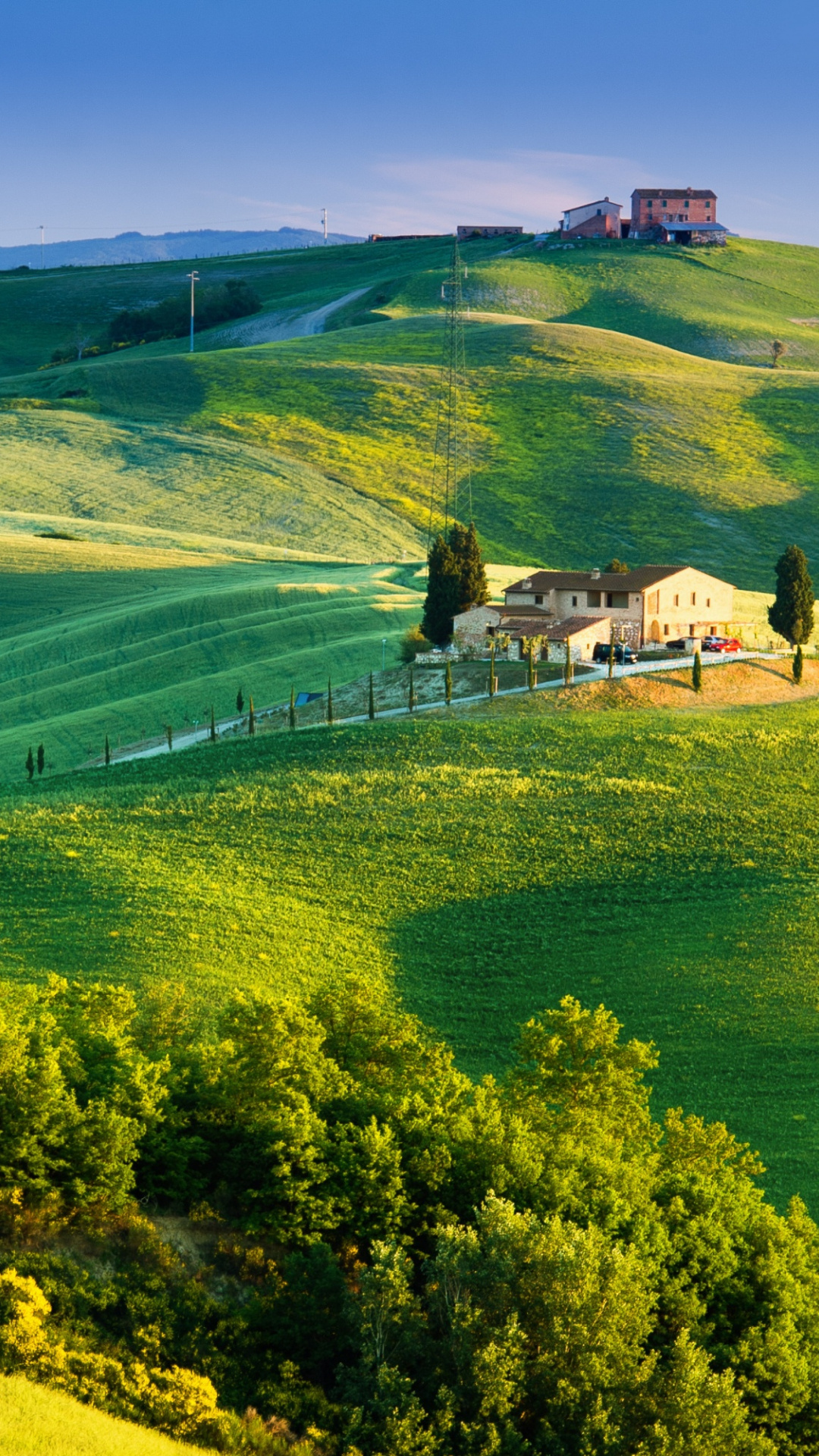 Beautiful Tuscany, Countryside charm, Italian landscapes, Serene views, 1080x1920 Full HD Phone