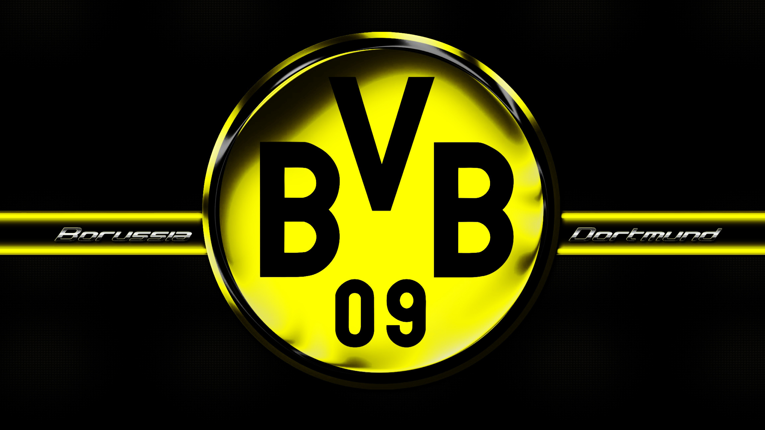 Borussia Dortmund: BVB, Logo, Sports team, Germany. 2560x1440 HD Background.