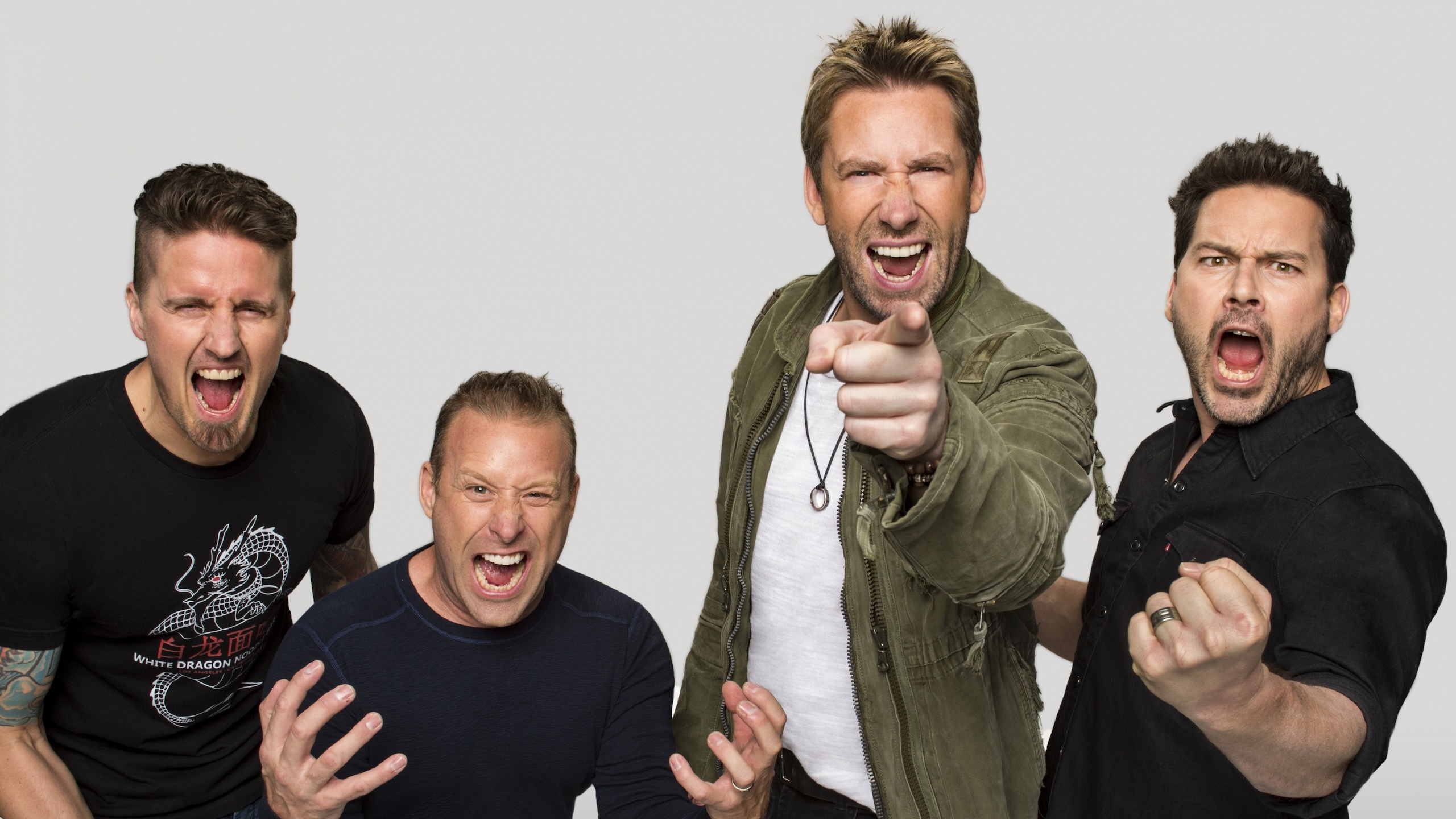 Nickelback: Signed to EMI in Canada and Roadrunner Records, Mike Kroeger. 2560x1440 HD Wallpaper.
